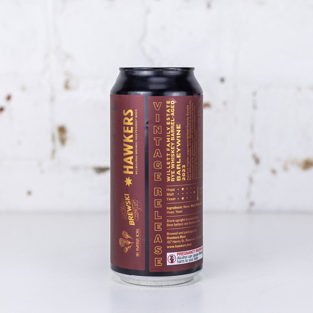 Hawkers x Brewski x Franklin 'Willett Rye Whiskey BA Barleywine 2023'