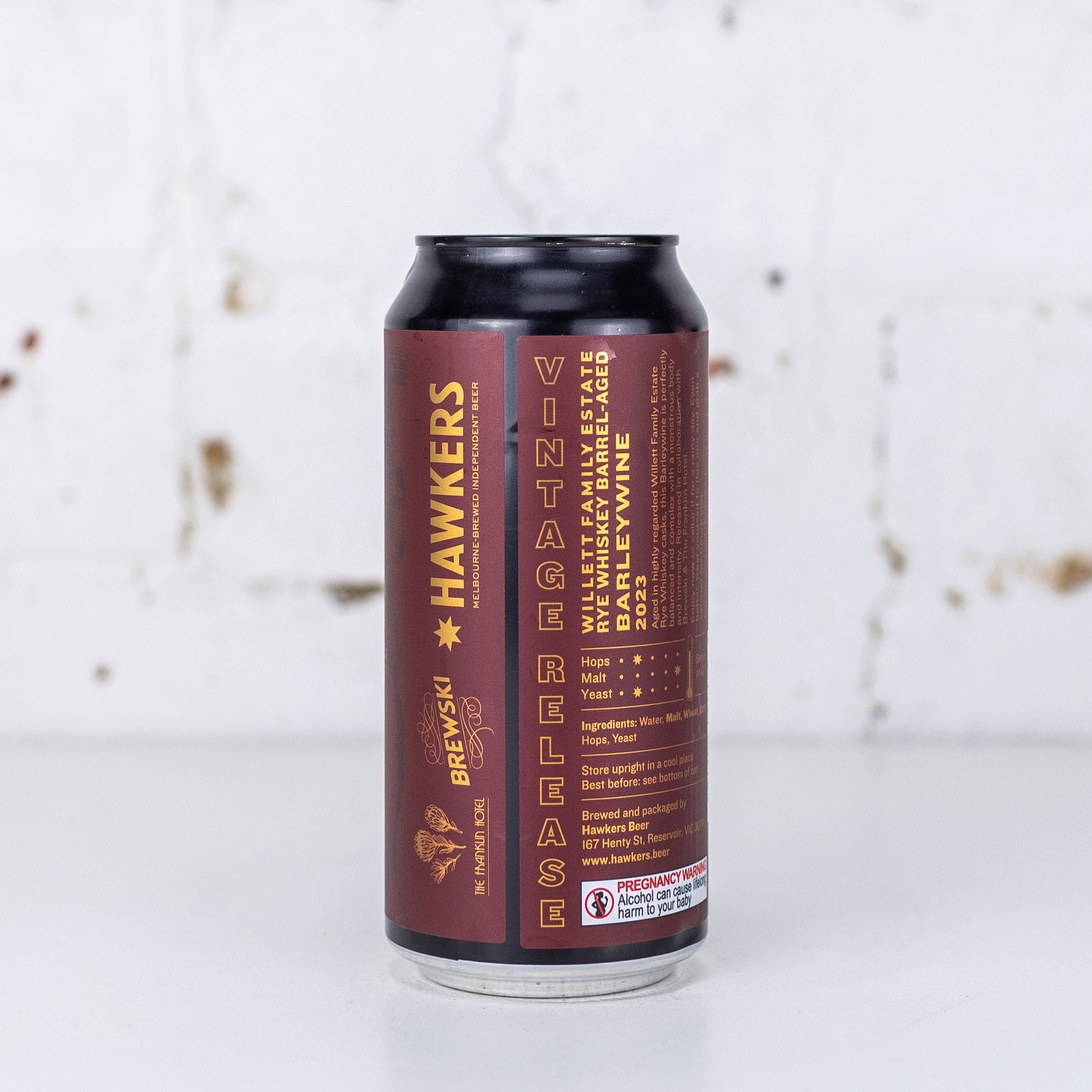 Hawkers x Brewski x Franklin 'Willett Rye Whiskey BA Barleywine 2023'