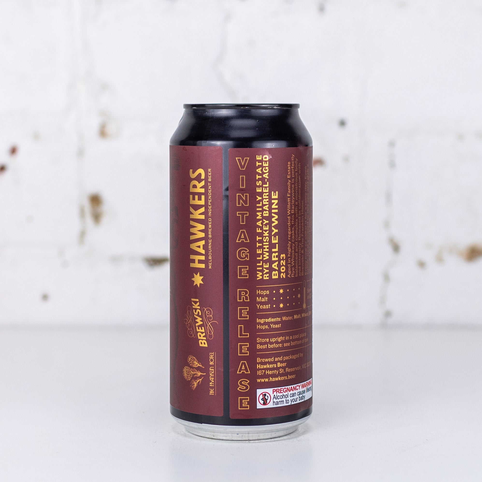 Hawkers x Brewski x Franklin 'Willett Rye Whiskey BA Barleywine 2023'
