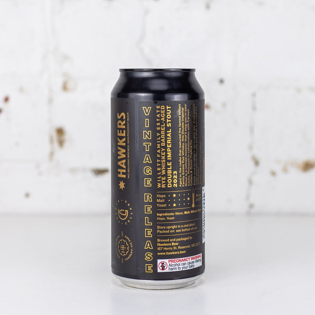 Hawkers x Dutch Trading Co x Carwyn Cellars 'Willett Rye Whiskey BA Double Imperial Stout 2023'
