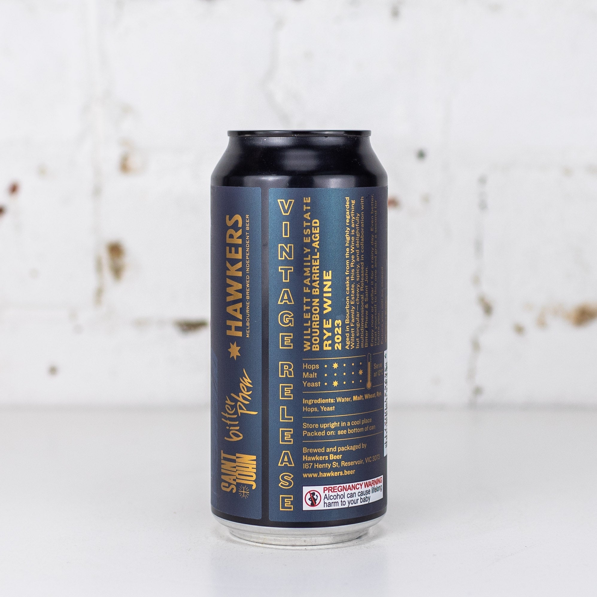 Hawkers x Saint John x Bitter Phew 'Willett Bourbon BA Rye Wine 2023'