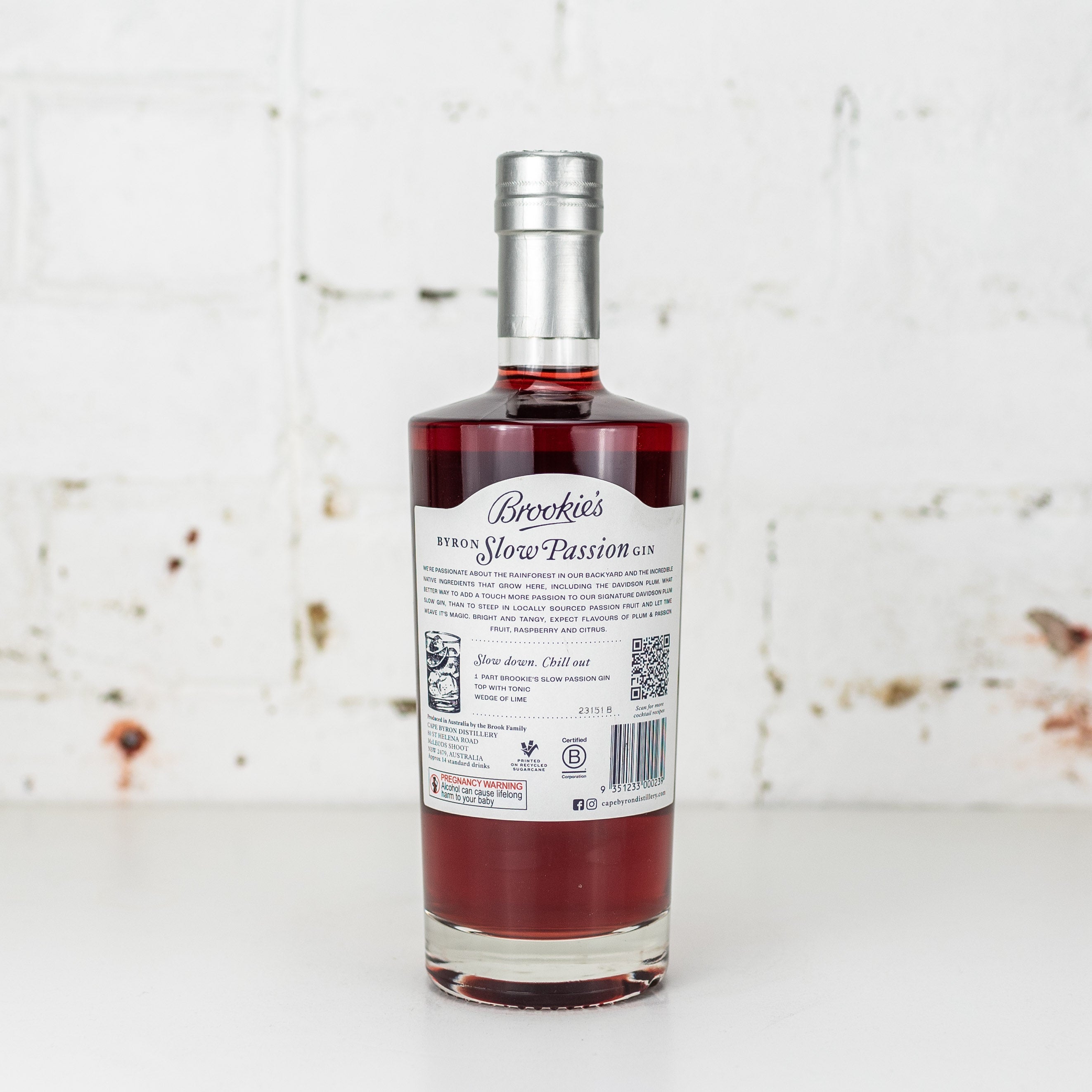 Brookie's - Slow Passion Gin 700ml