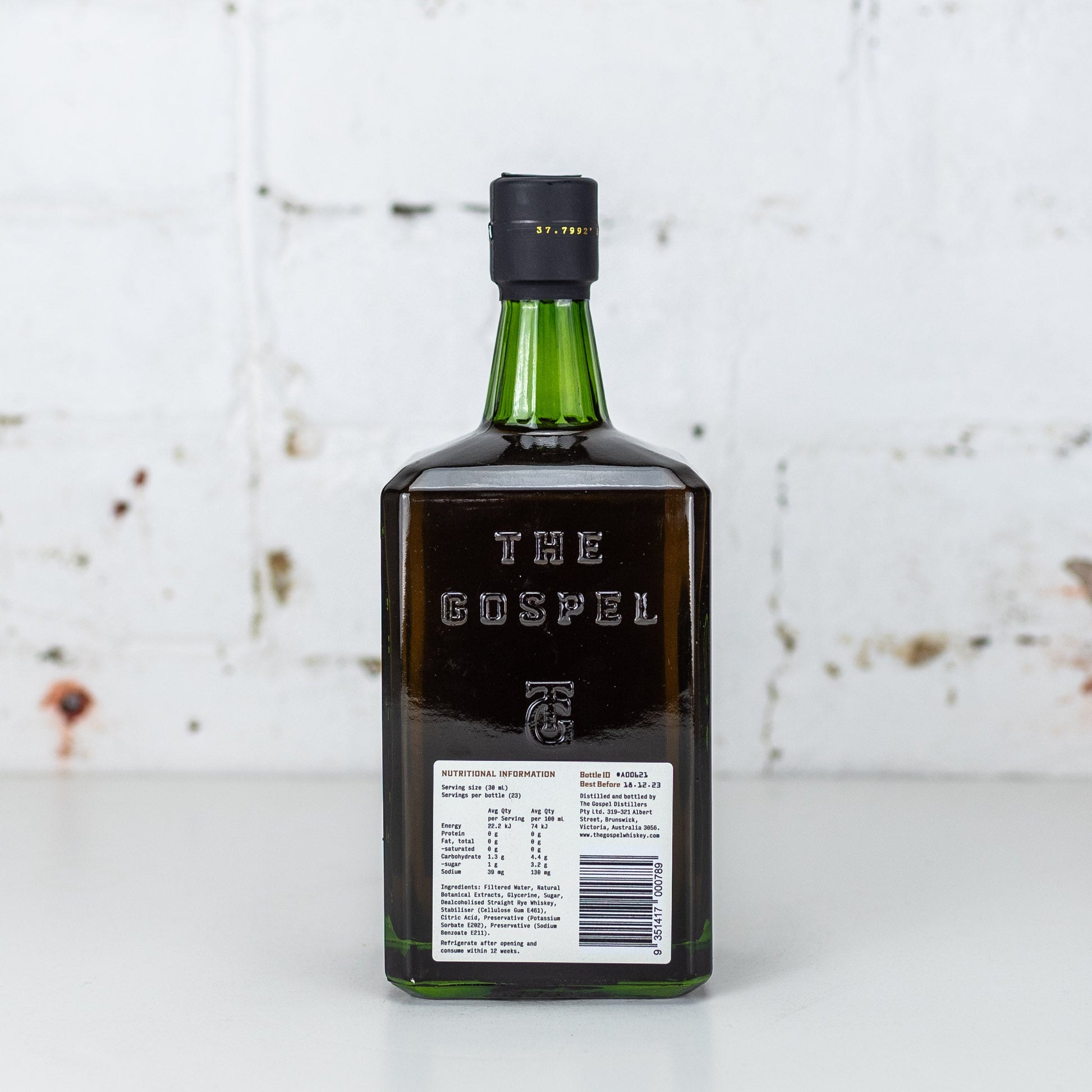 The Gospel - Responsible Rye Non Alc Rye Whiskey 700ml