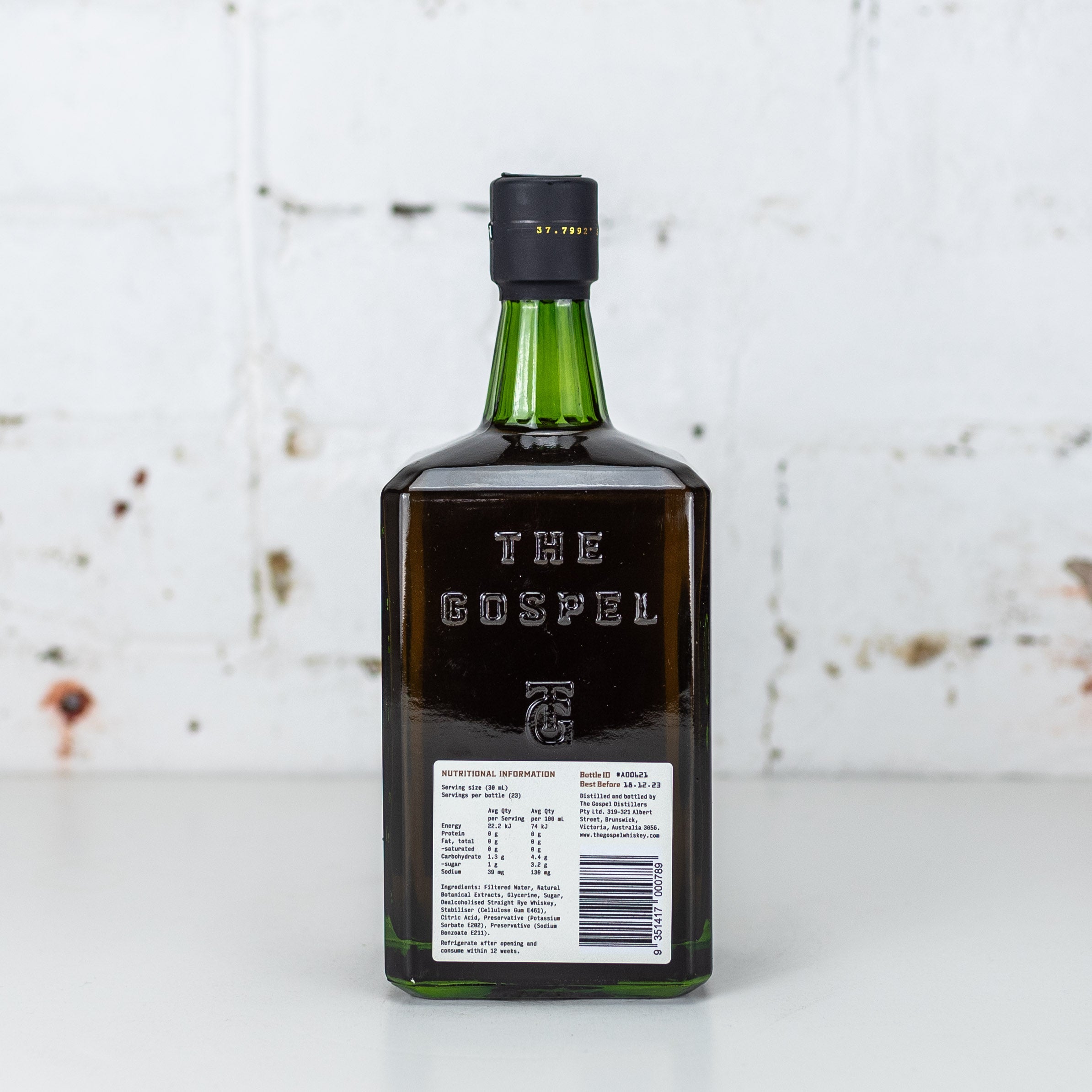 The Gospel - Responsible Rye Non Alc Rye Whiskey 700ml