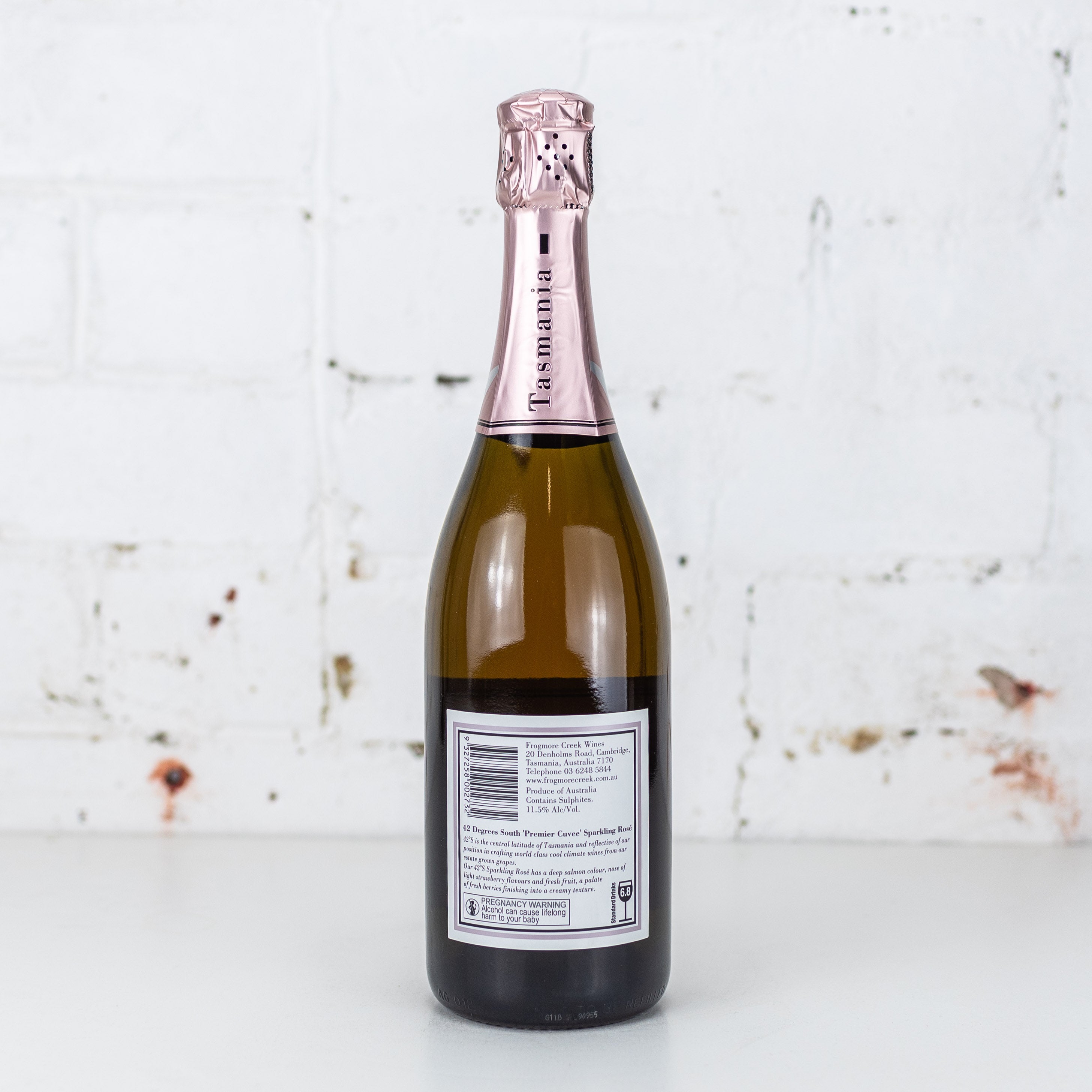 42 Degrees South - Premier Cuvee Sparkling Rosé NV 750ml