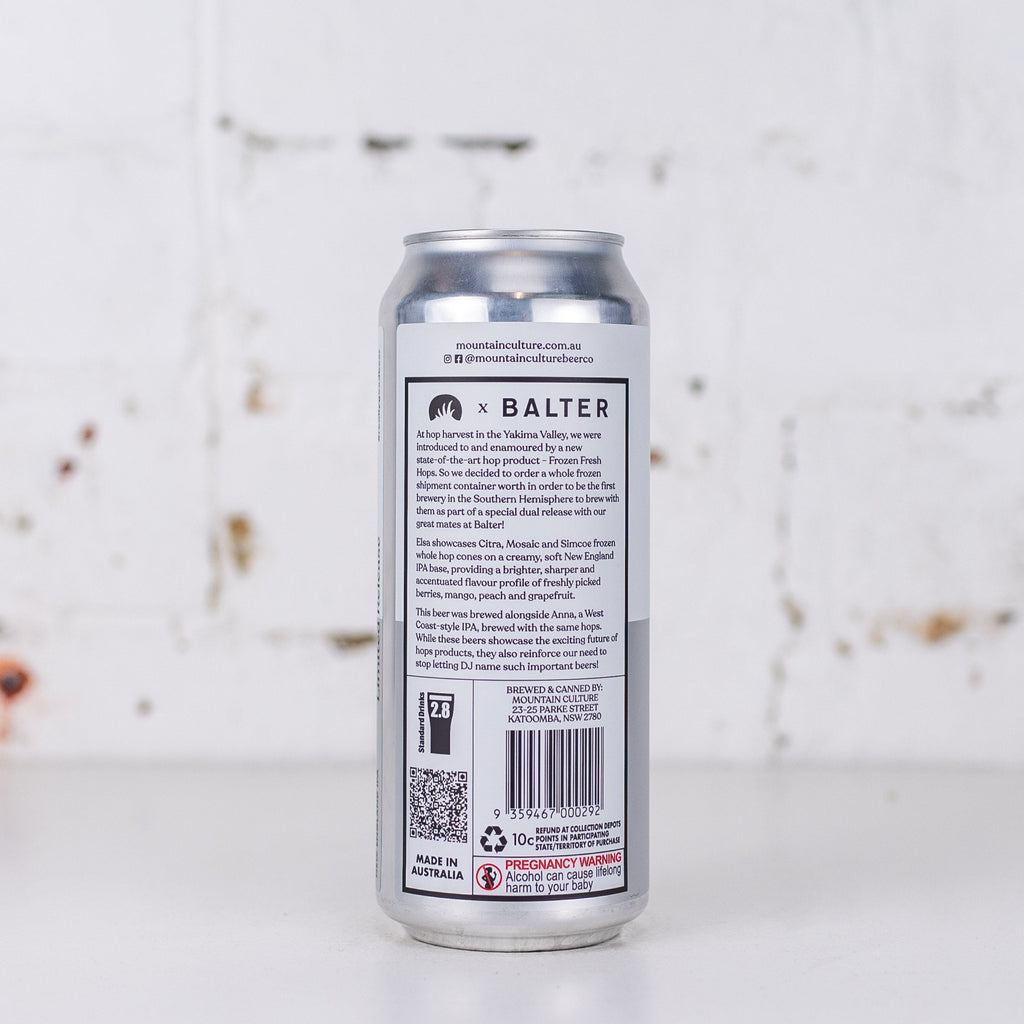 Mountain Culture x Balter 'Elsa' Frozen Fresh Hop NEIPA