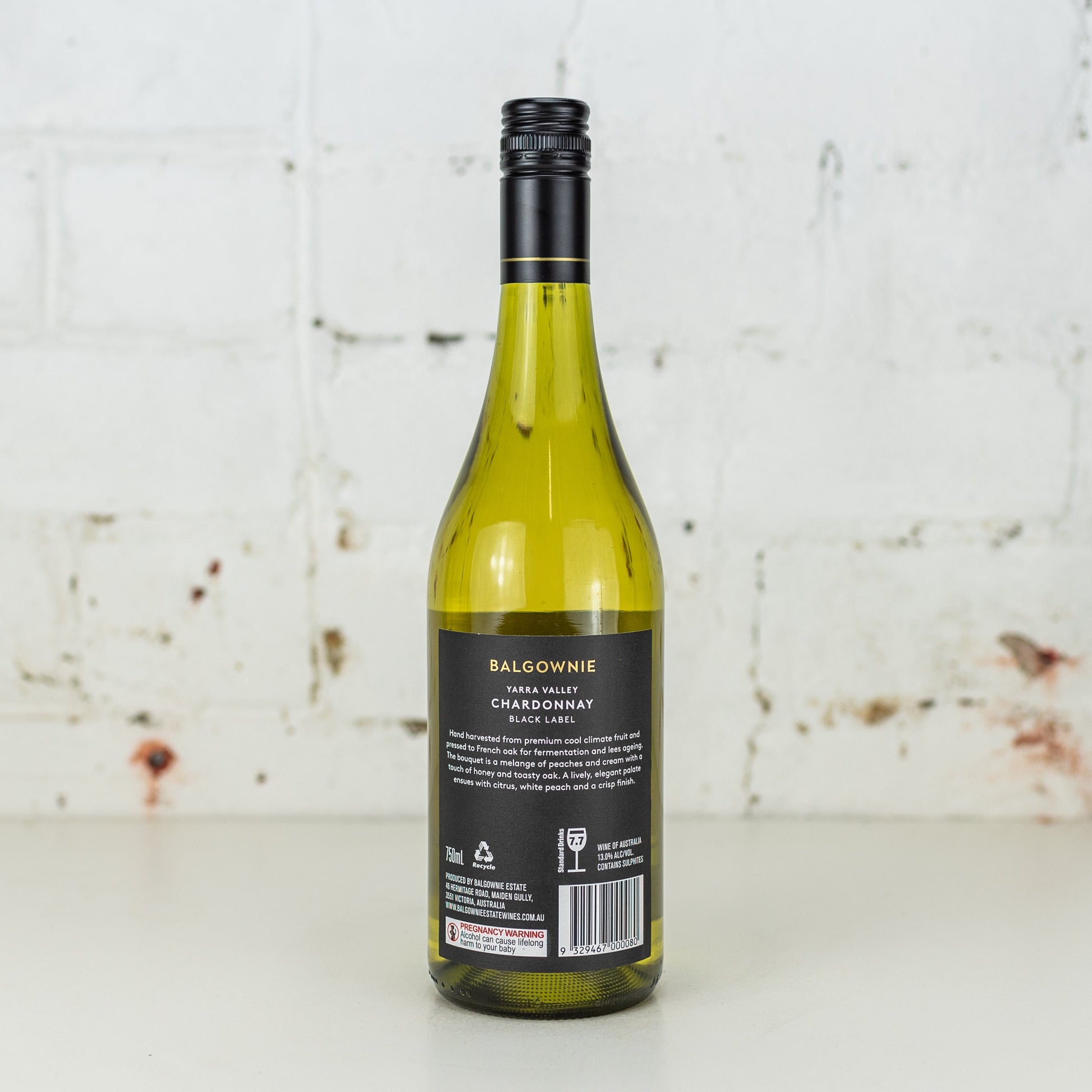 Balgownie - Black Label Chardonnay 2019 750ml