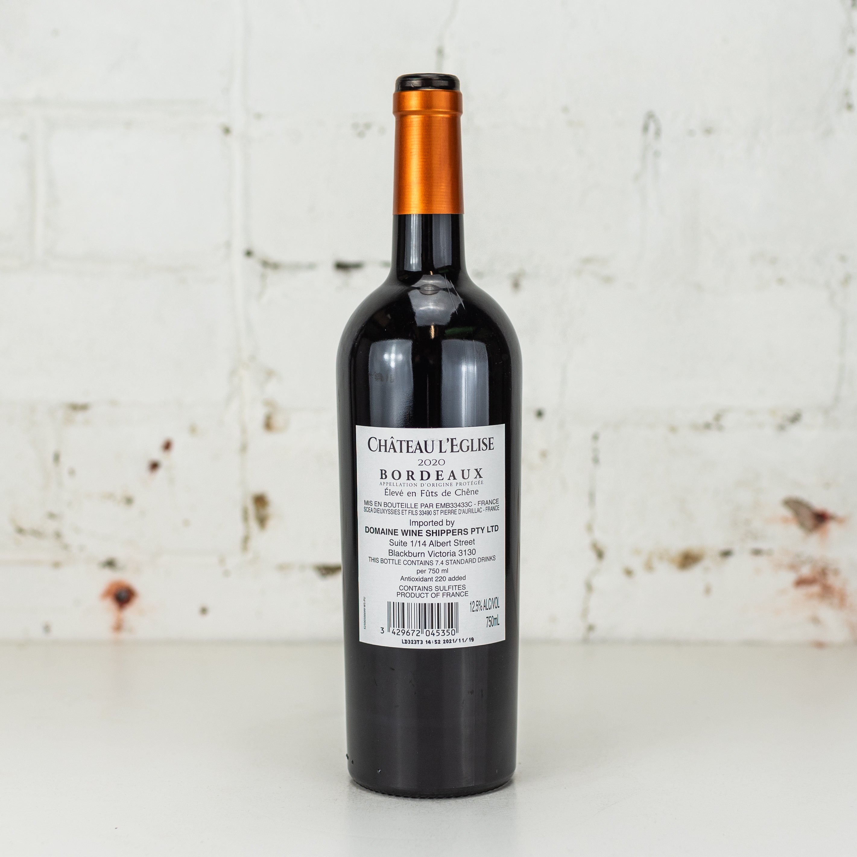 Chateau L'Eglise - Bordeaux 750ml