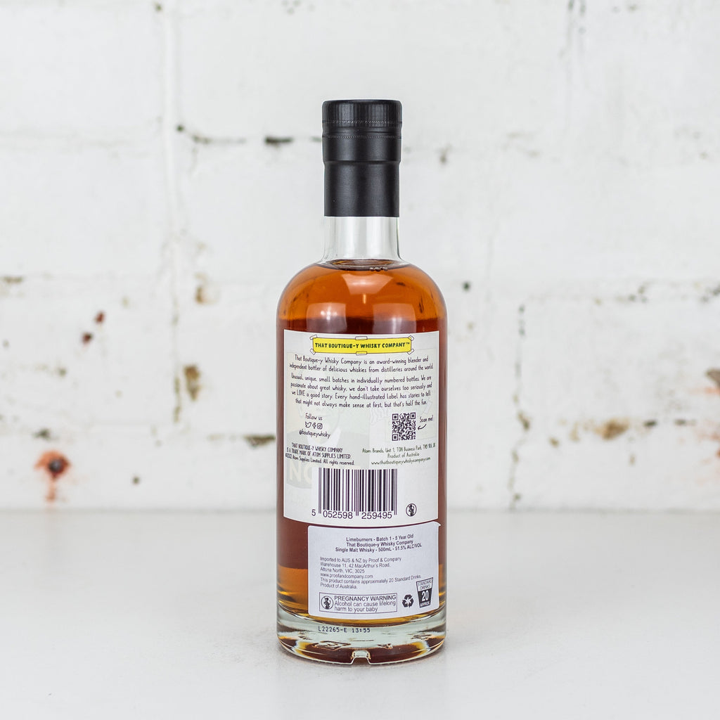 That Boutiquey Whisky Co - Limeburners 5 YO Single Malt Batch 1 500ml