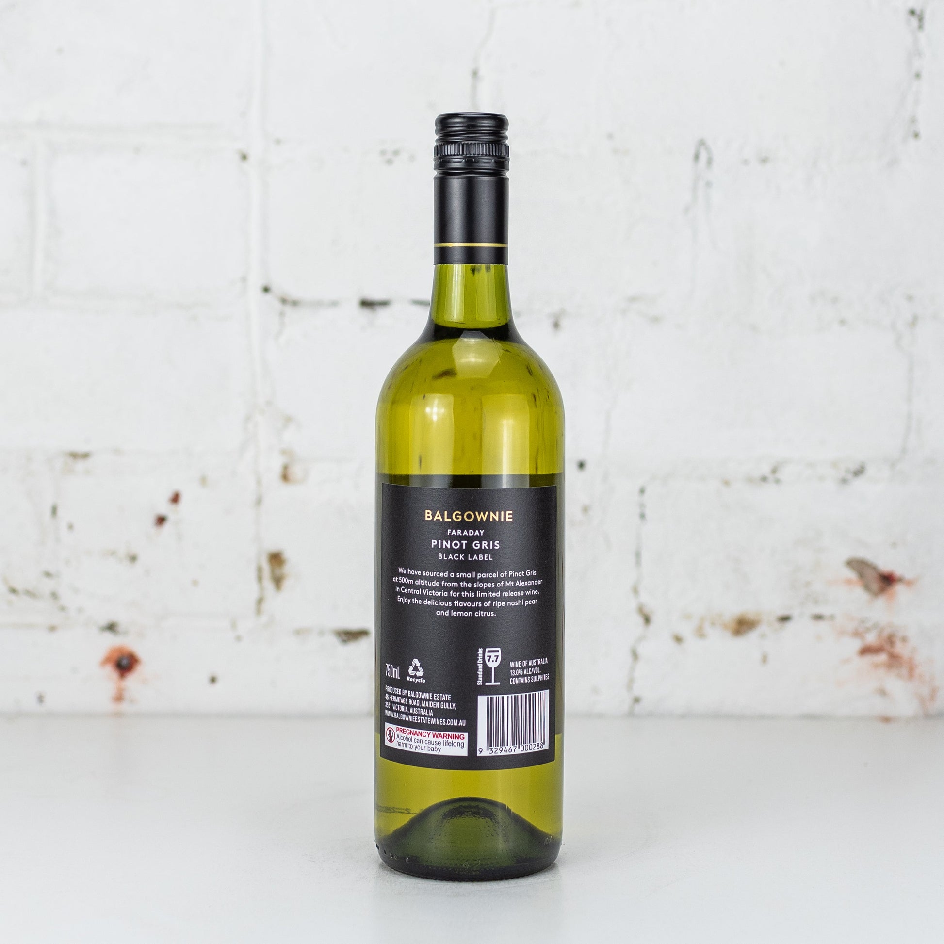 Balgownie - Black Label Pinot Gris 750ml