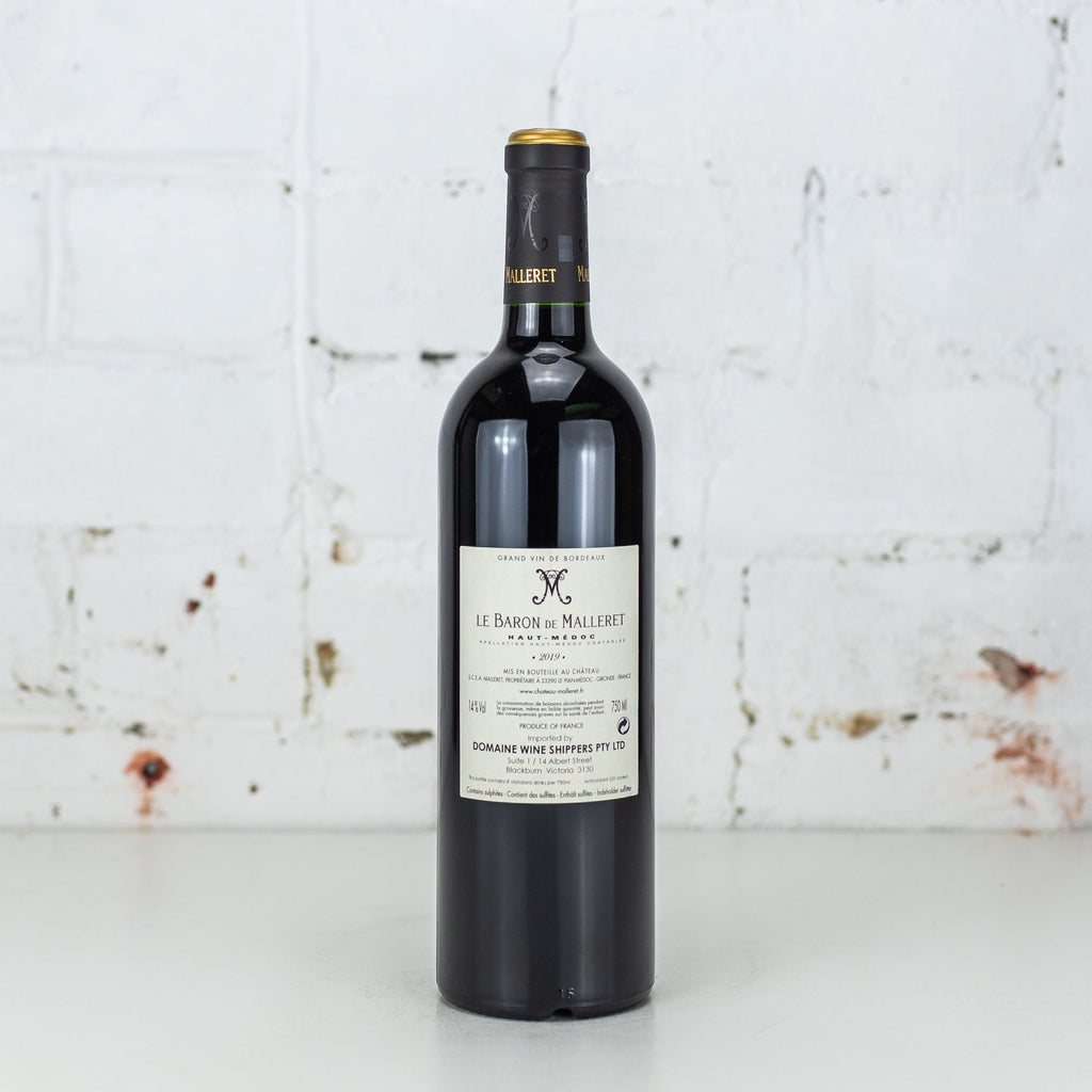 Le Baron de Malleret - Haut Medoc 2019 750ml