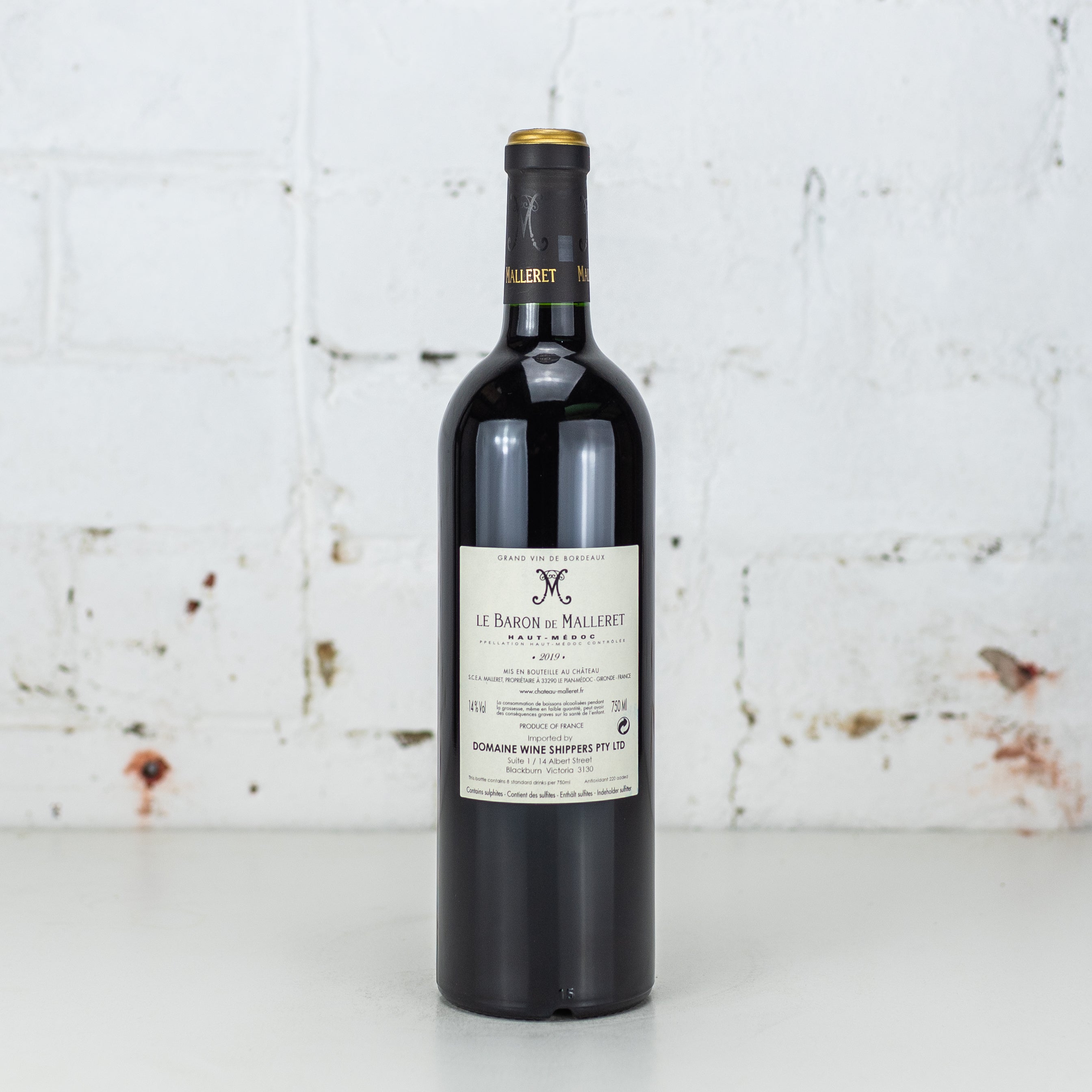 Le Baron de Malleret - Haut Medoc 2019 750ml