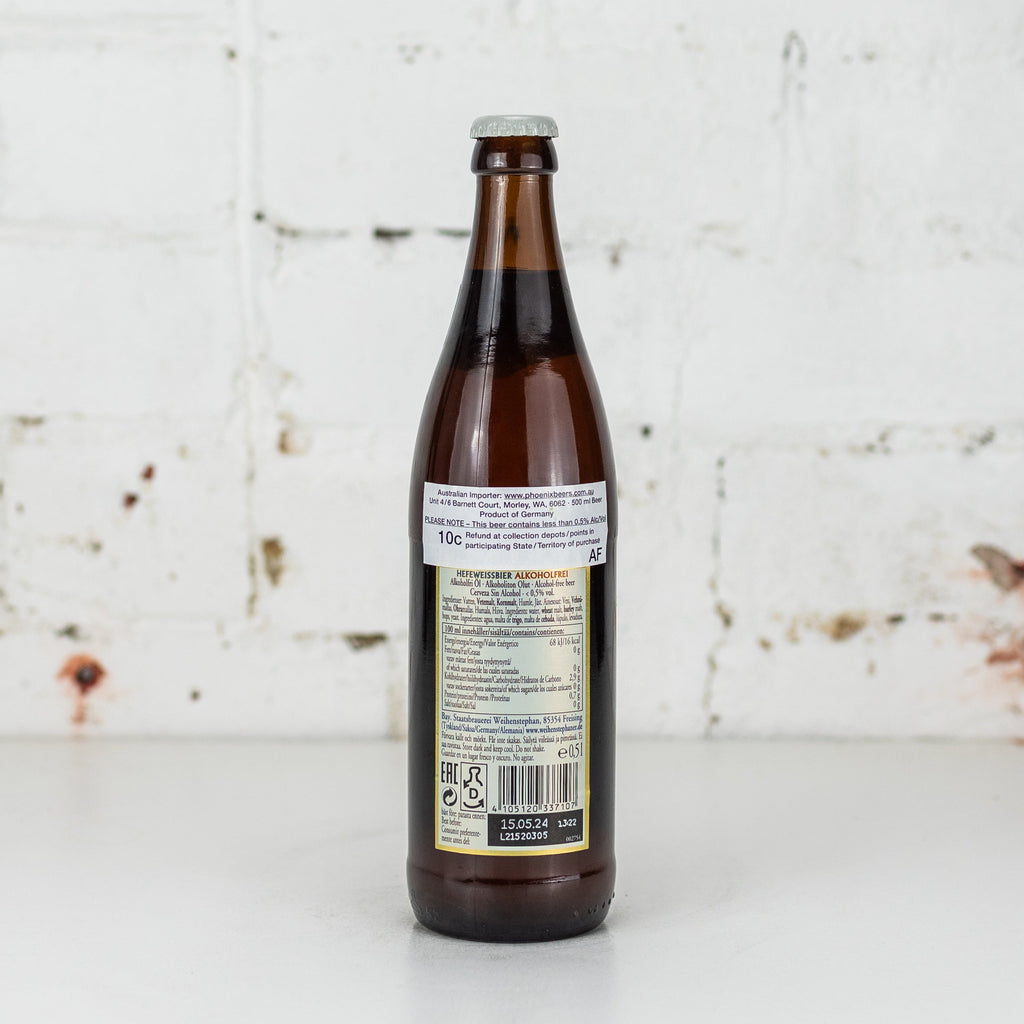 Weihenstephaner - Alkoholfrei Hefeweissebier 500ml