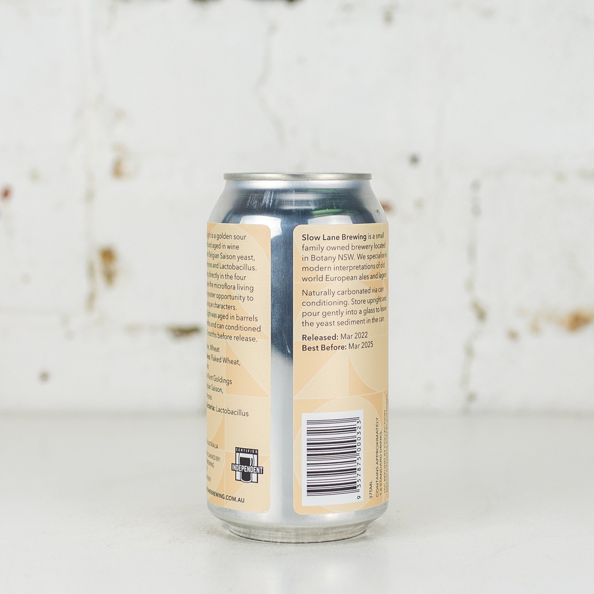 Slow Lane - Morning Light Barrel Fermented Golden Sour