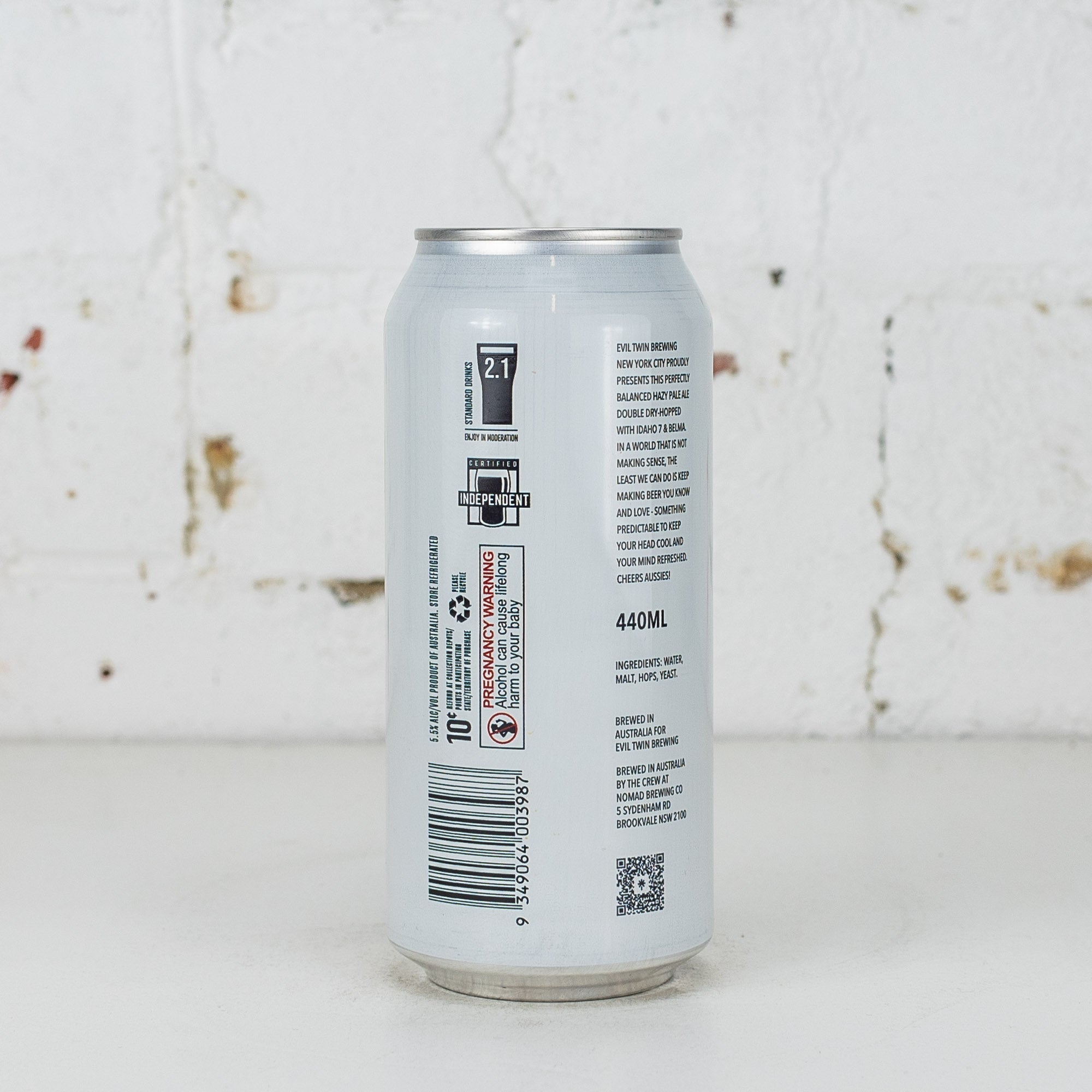 Evil Twin Australia - Everything's Going Up Except For My Paycheck Hazy Pale Ale