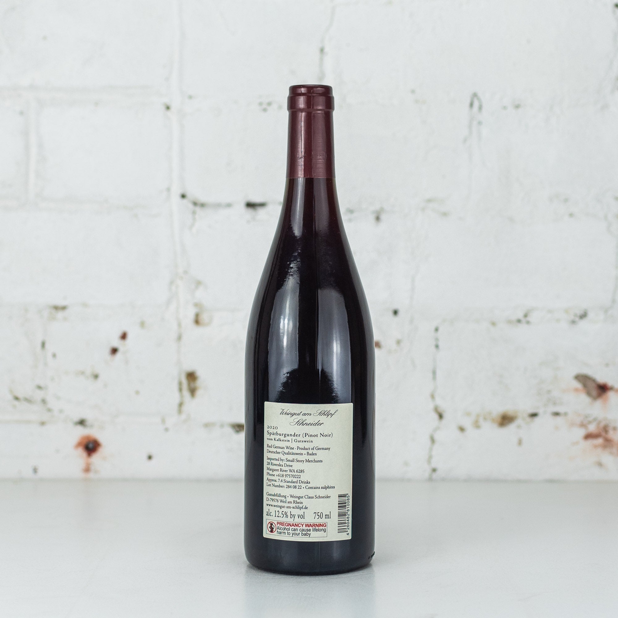 Schlipf Schneider - Vom Kalkstein Spatburgunder 2020 750ml