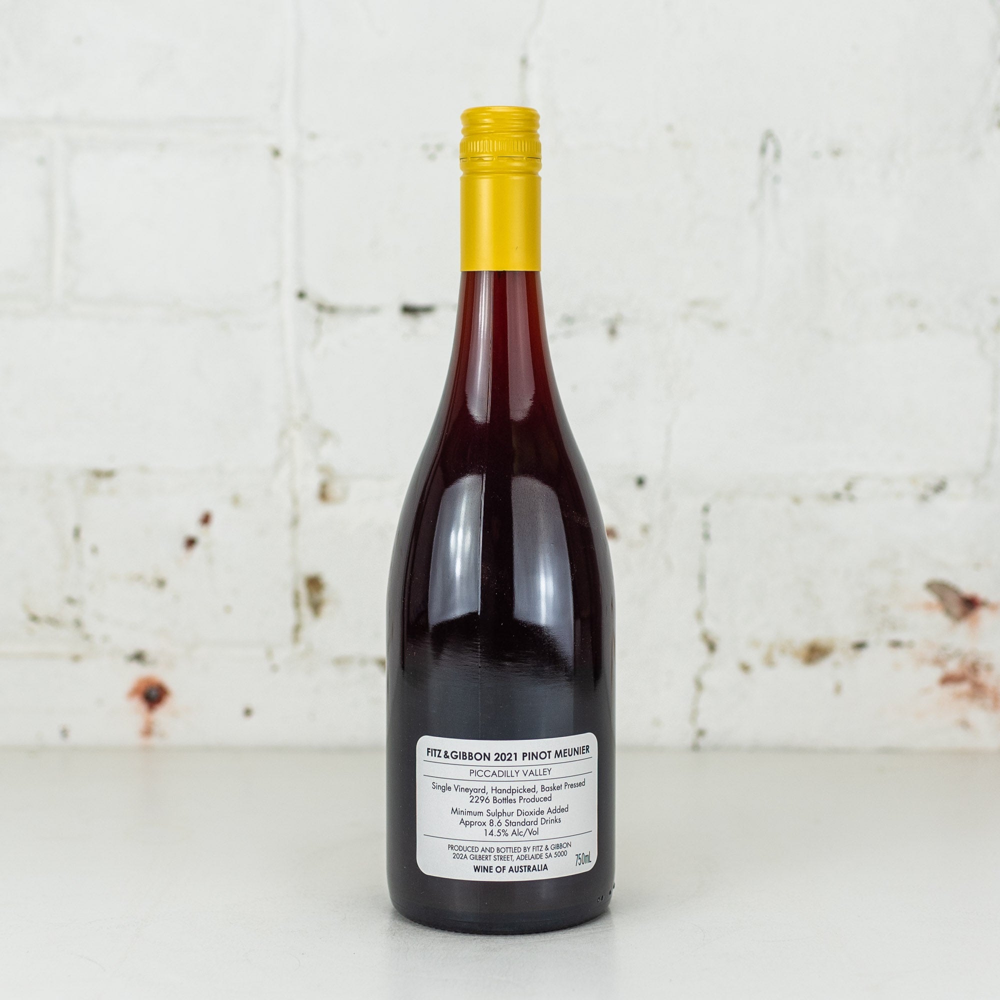 Fitz & Gibbon - Pinot Meunier 2021 750ml