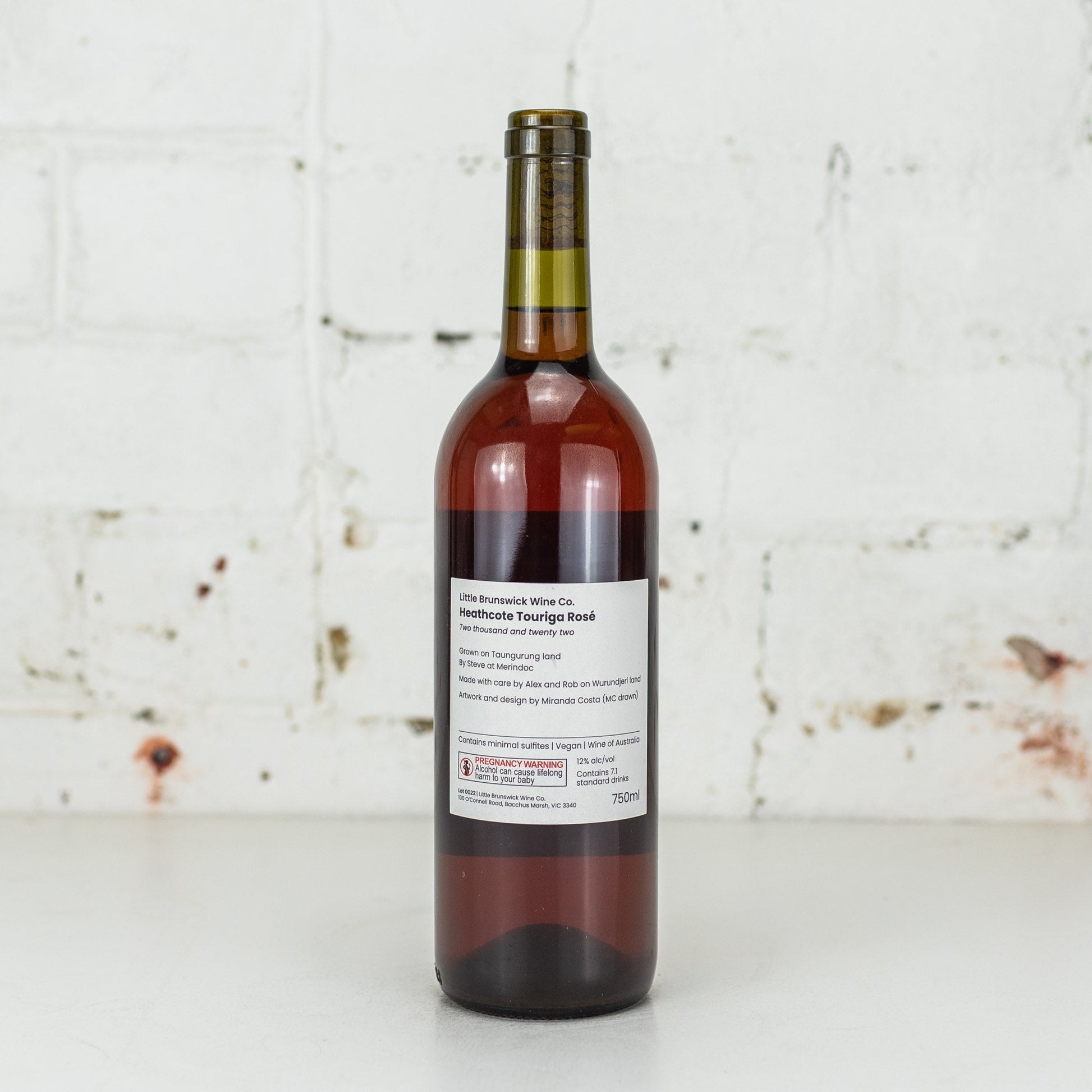 Little Brunswick Wine Co - Heathcote Touriga Rose 750ml