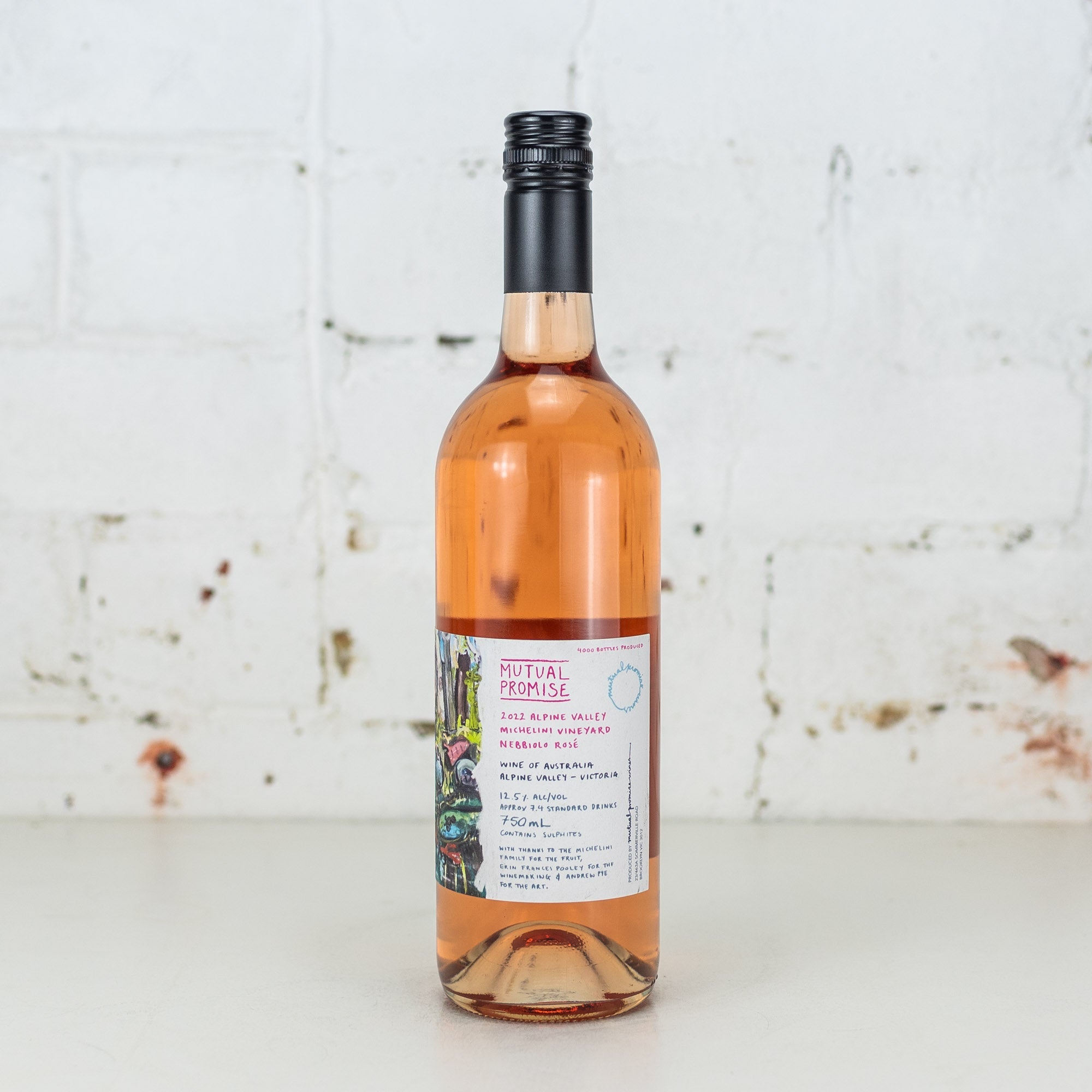 Mutual Promise - Alpine Valley Nebbiolo Rose 2022 750ml