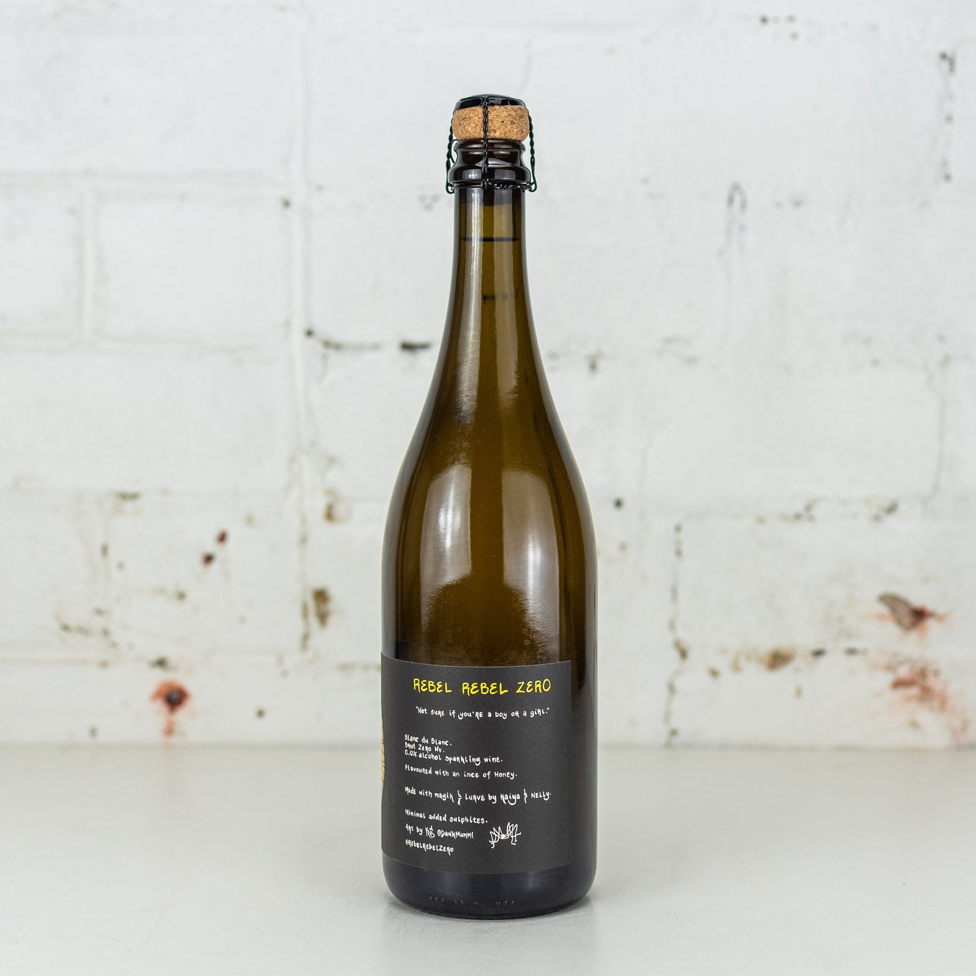 Rebel Rebel Zero - Non-Alc Blanc de Blanc 750ml