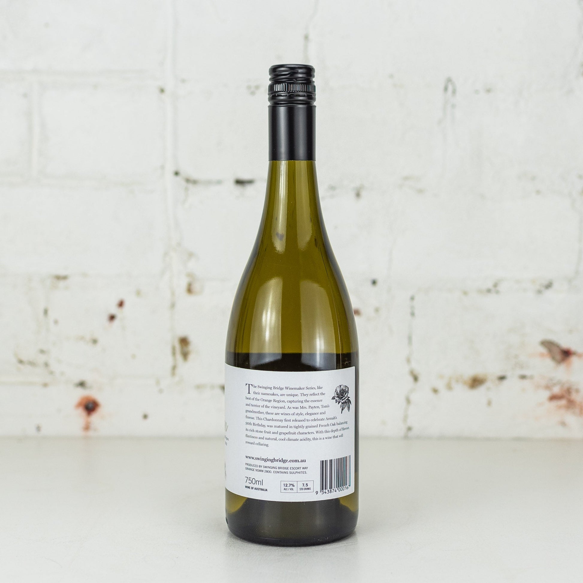 Swinging Bridge - Mrs Payten Chardonnay 750ml