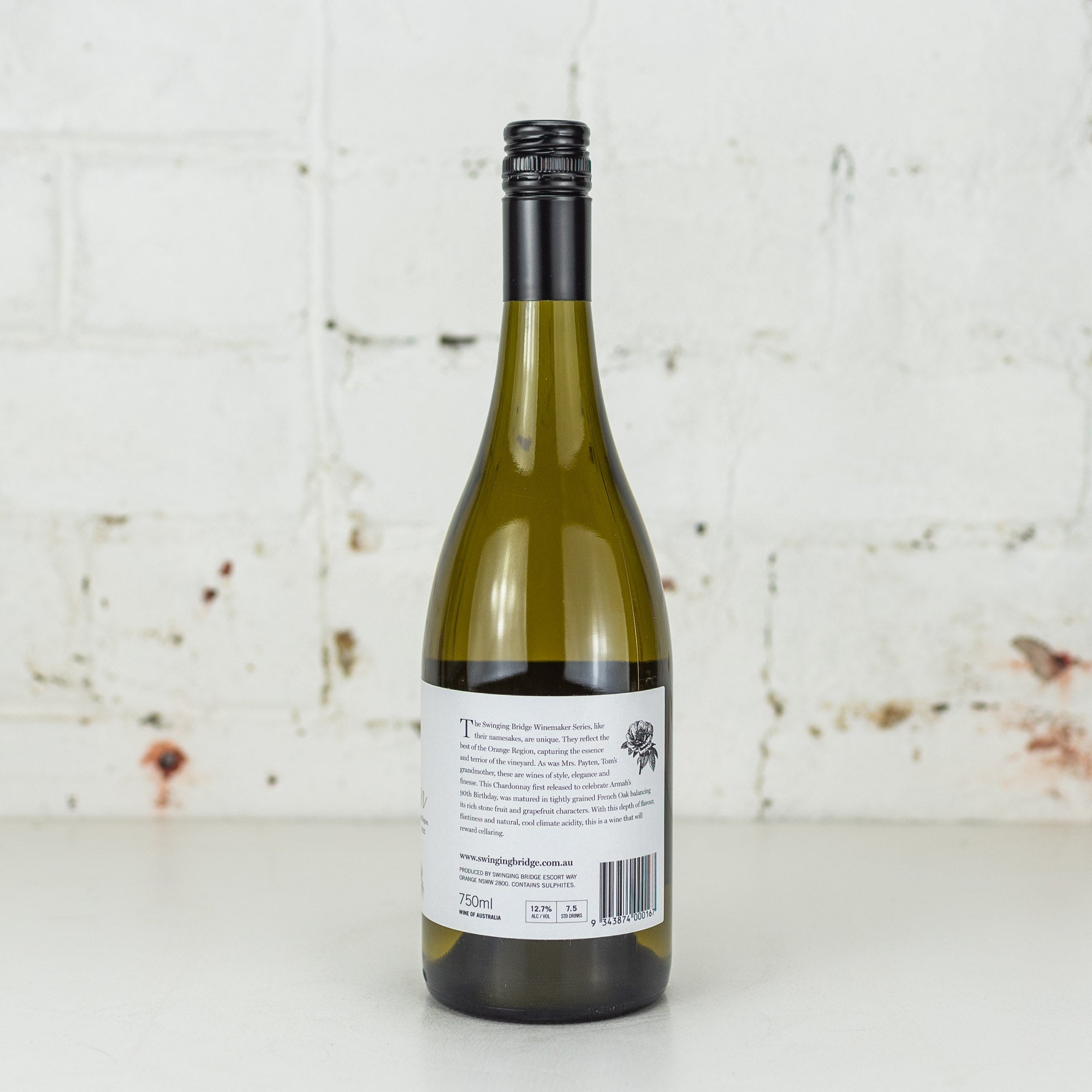 Swinging Bridge - Mrs Payten Chardonnay 750ml
