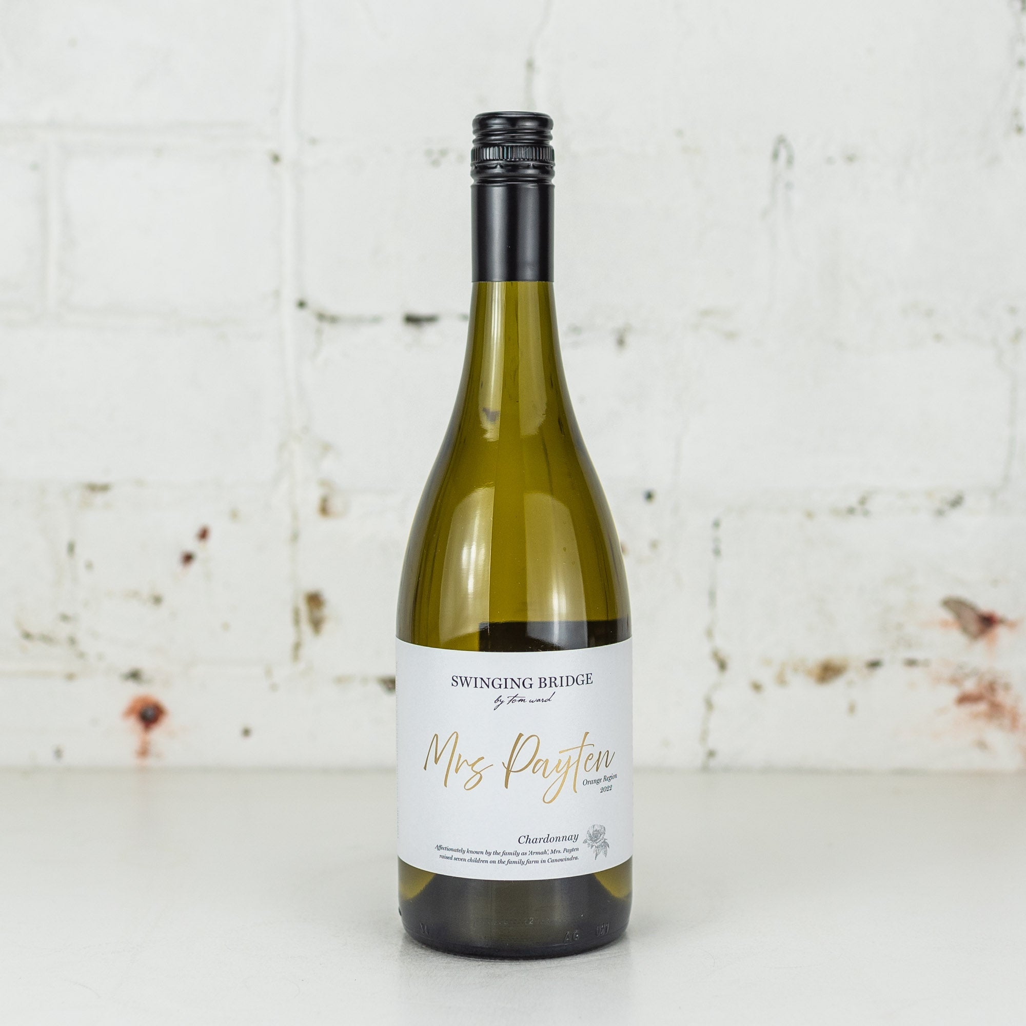 Swinging Bridge - Mrs Payten Chardonnay 750ml