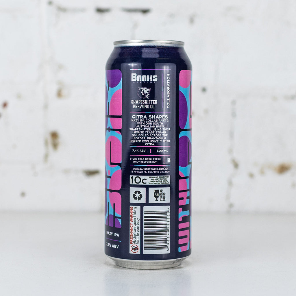 Banks x Shapeshifter 'Citra Shapes' Hazy IPA w/ Phantasm