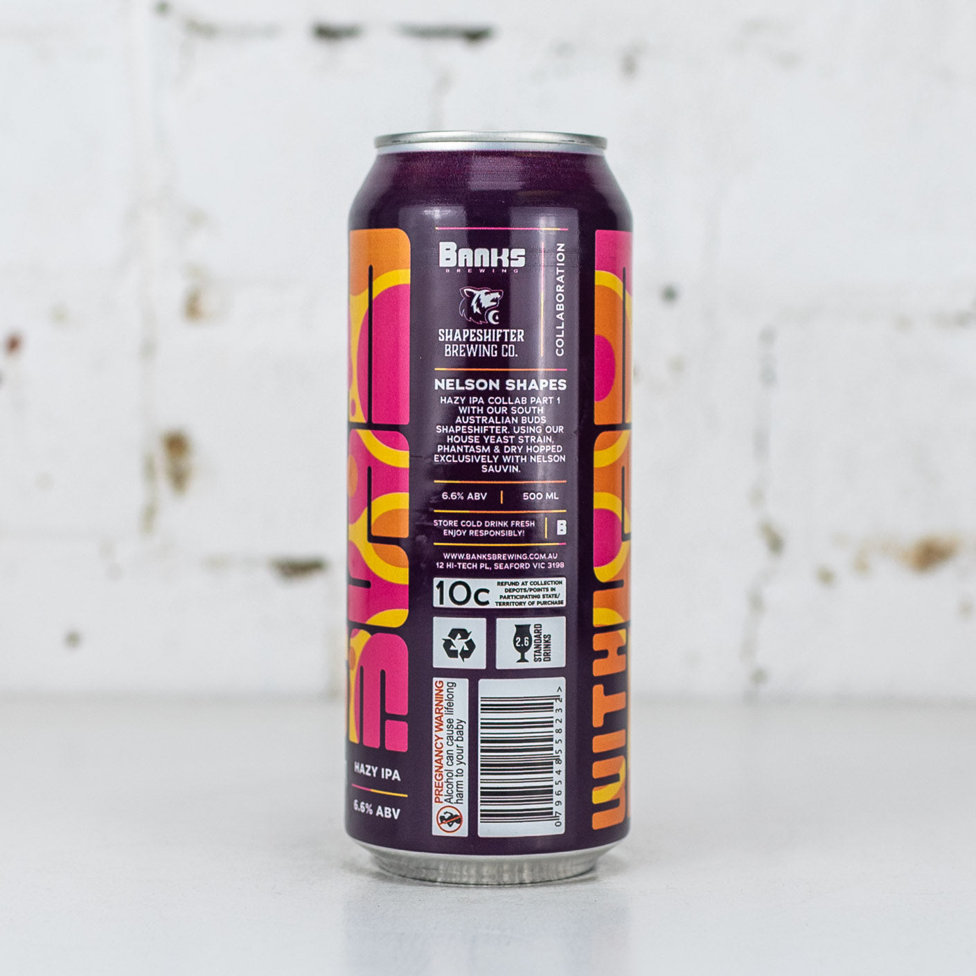 Banks x Shapeshifter 'Nelson Shapes' Hazy IPA w/ Phantasm