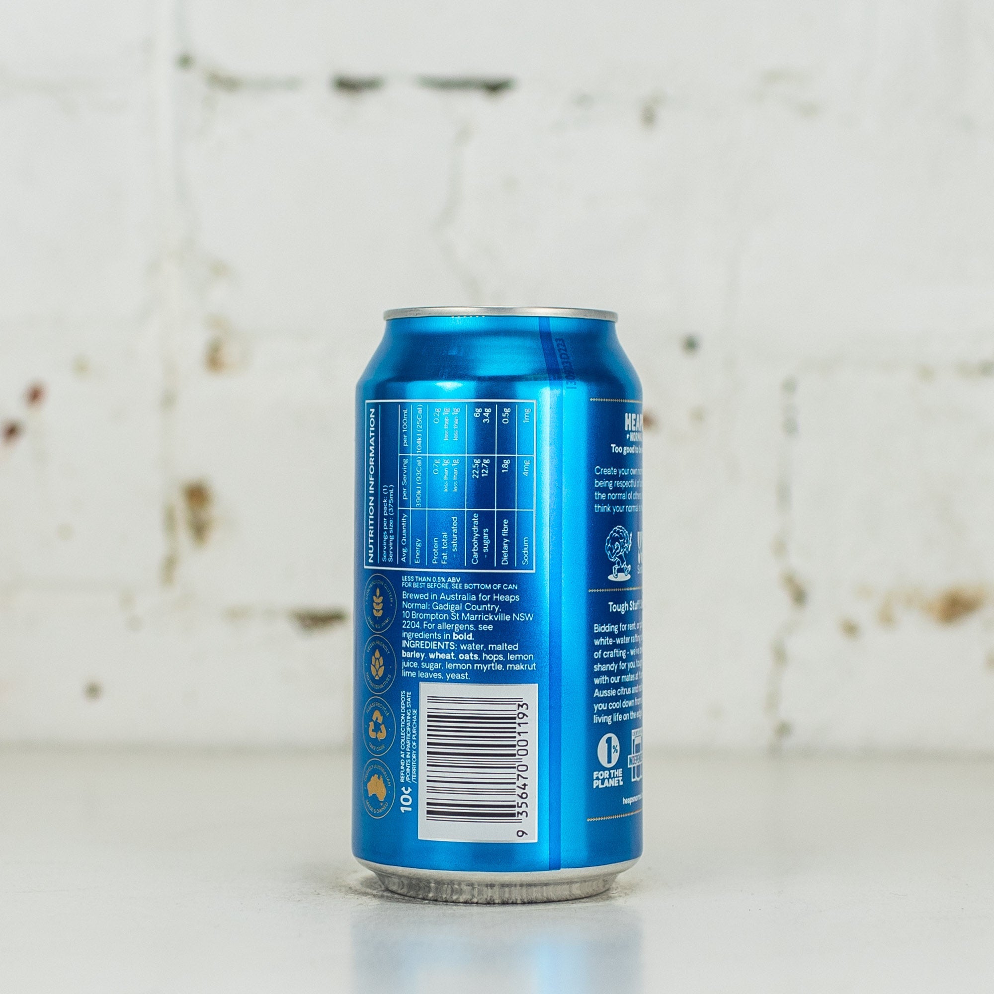 Heaps Normal x Yumbo Soda 'Tough Stuff' Non-Alc Shandy