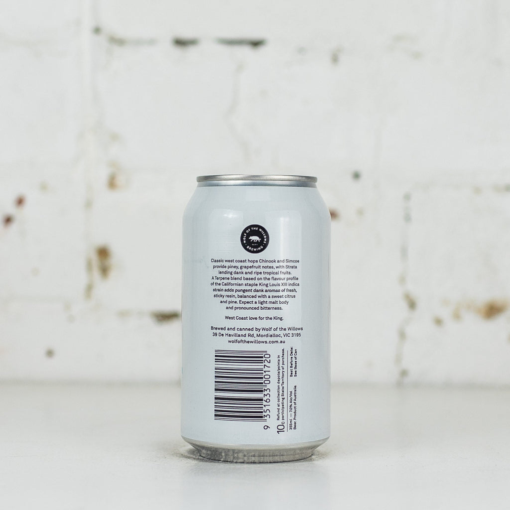 Wolf of the Willows - King Louis XIII West Coast IPA with Terpenes