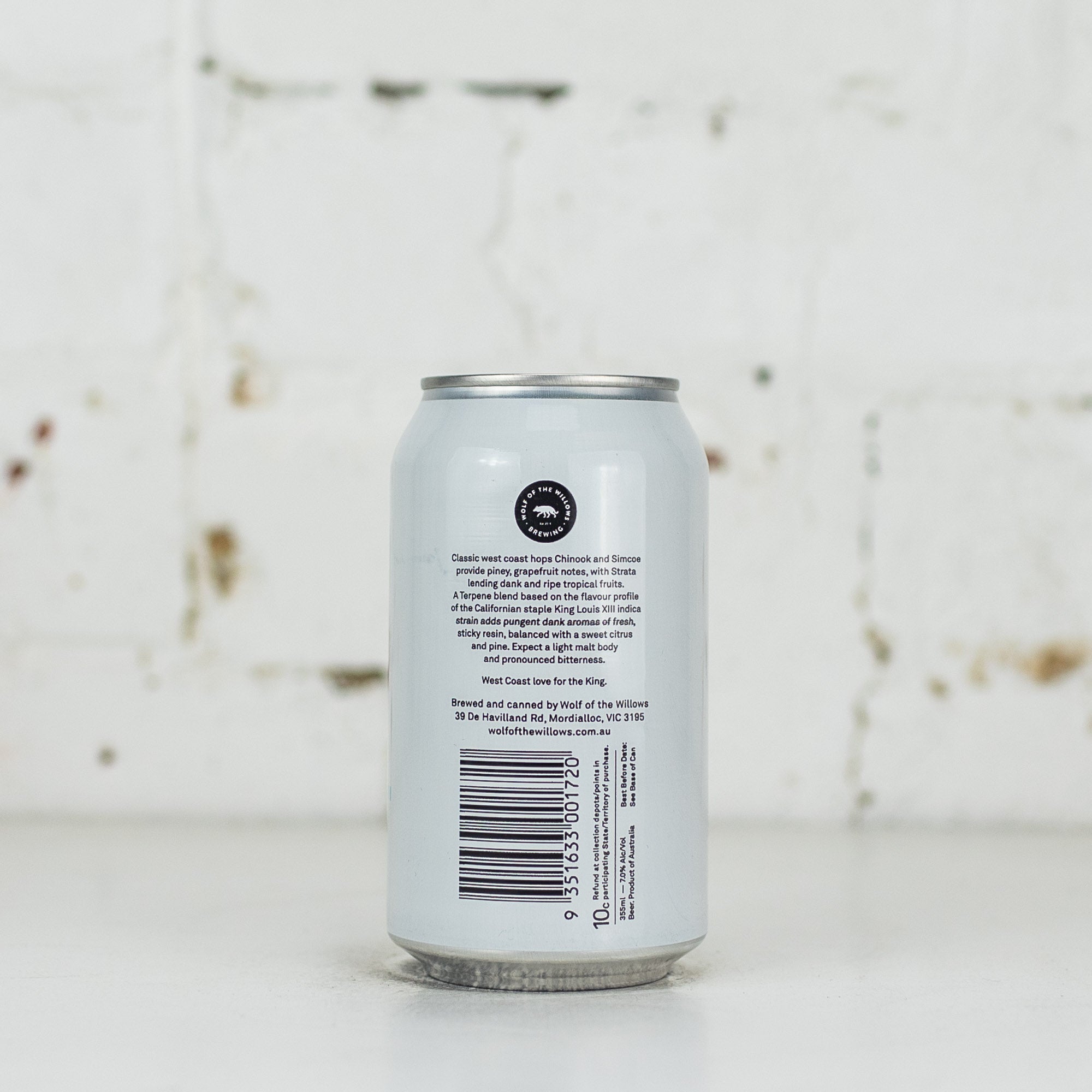Wolf of the Willows - King Louis XIII West Coast IPA with Terpenes