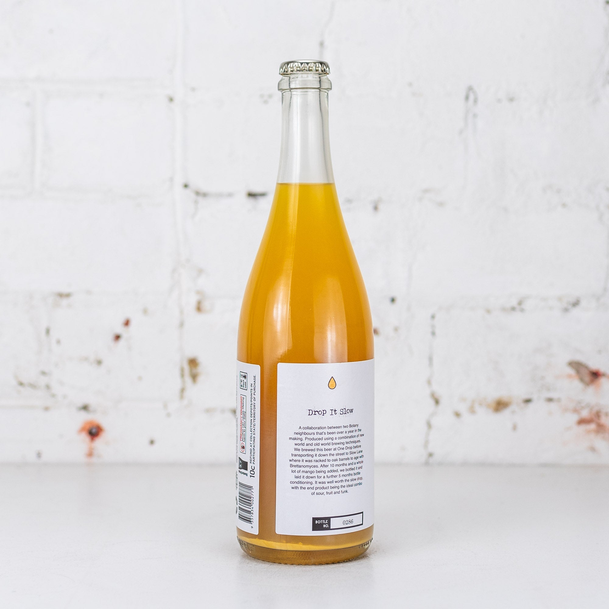 One Drop x Slow Lane 'Drop It Slow' BA Mango Sour 750ml