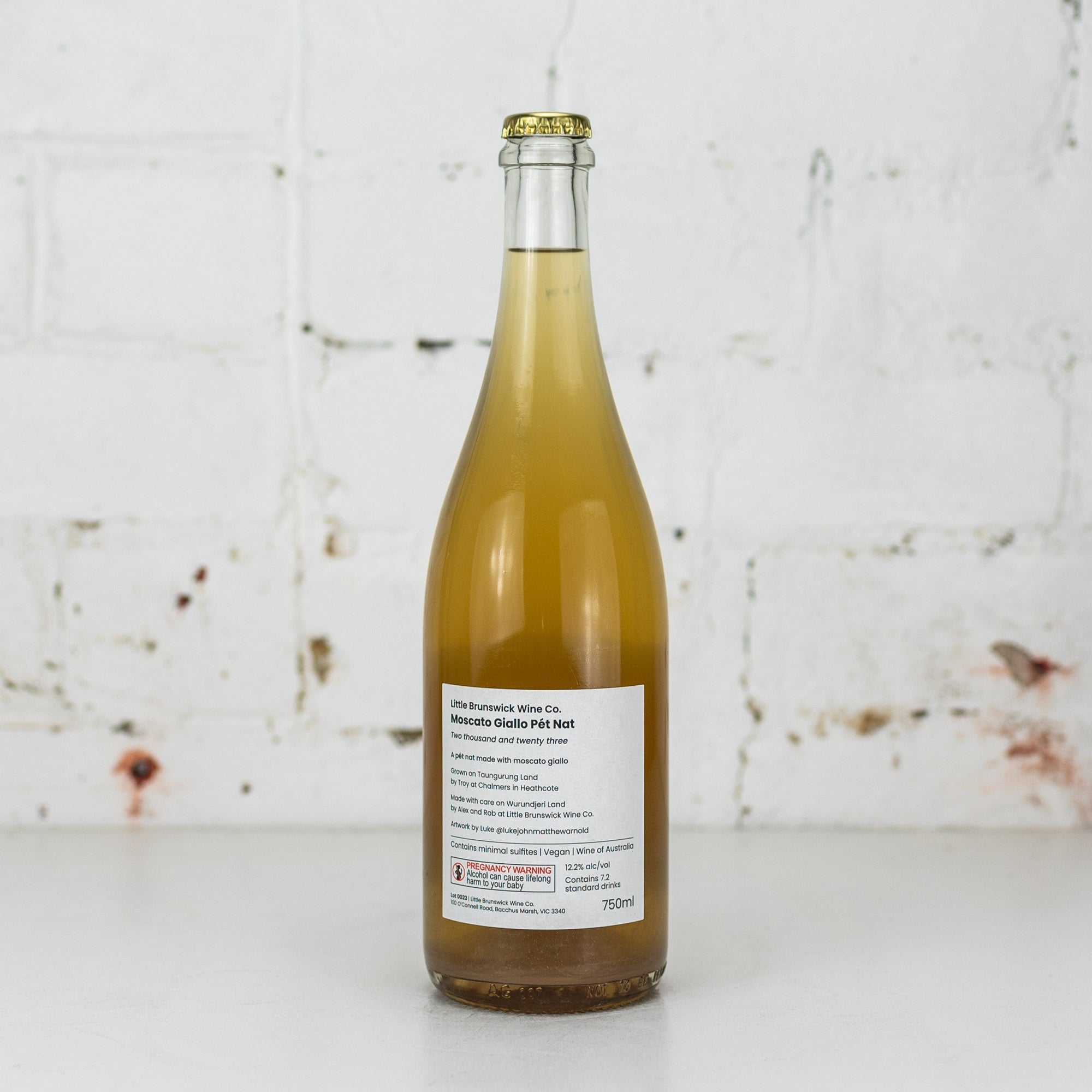 Little Brunswick Wine Co - Tidy Town Moscato Giallo Pet Nat 750ml