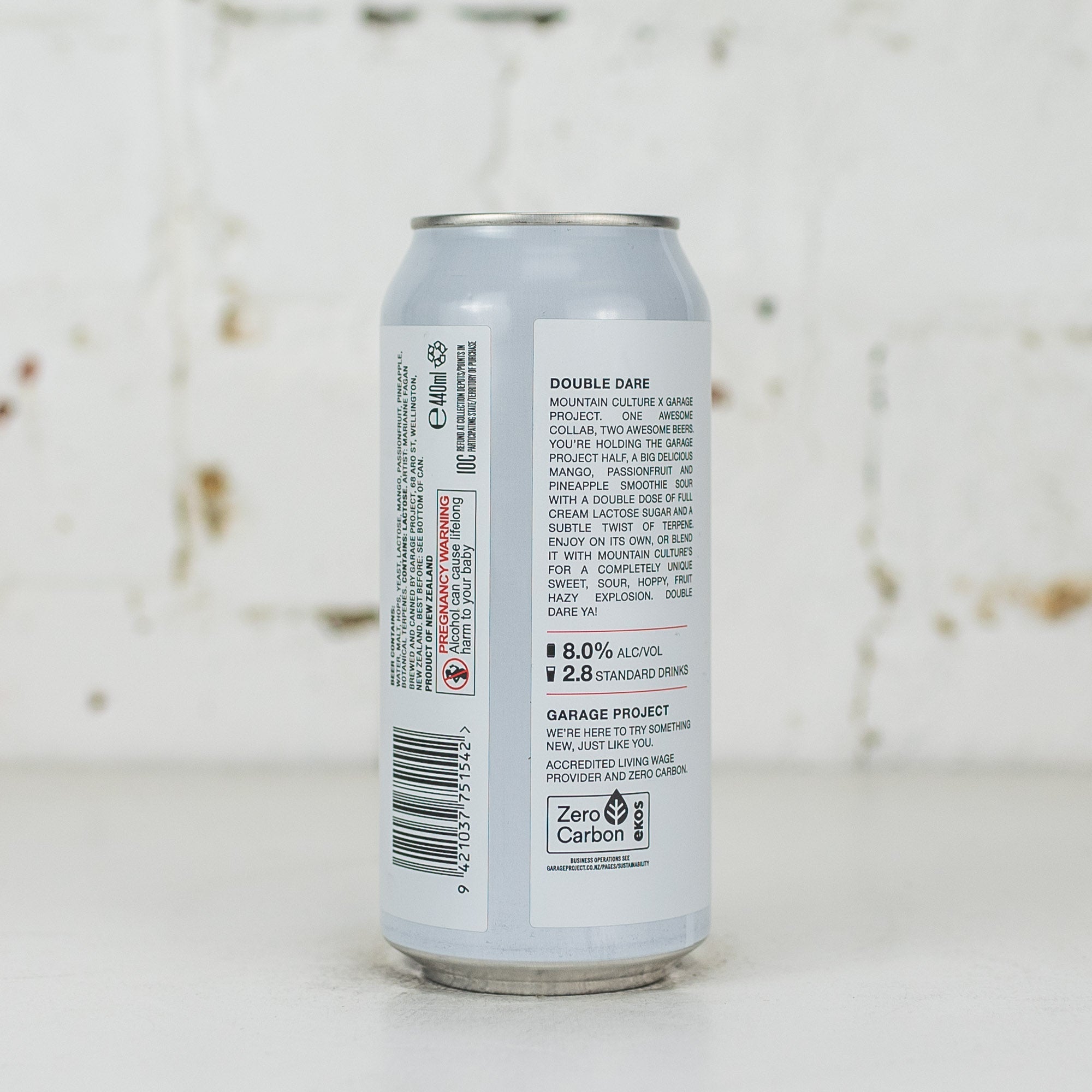 Garage Project x Mountain Culture 'Double Dare' Smoothie Sour