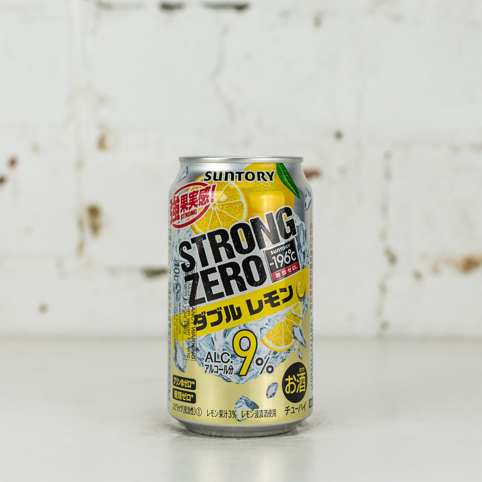 Suntory - -196 Strong Zero Double Lemon 9% 350ml