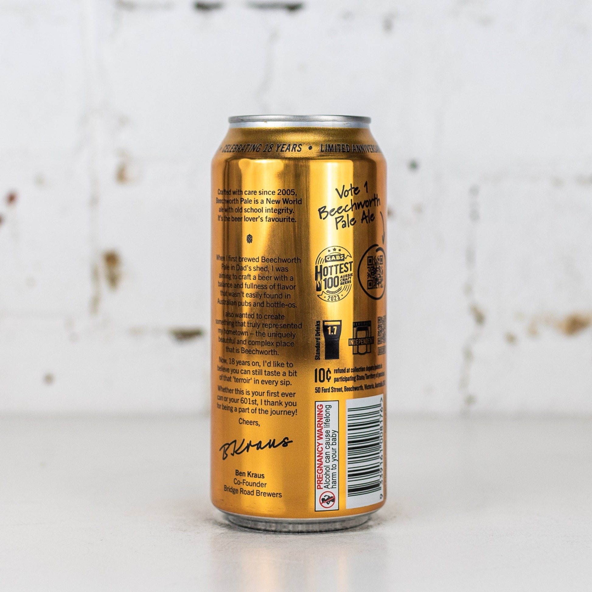 Bridge Road - Beechworth Pale Ale Limited Edition 440ml