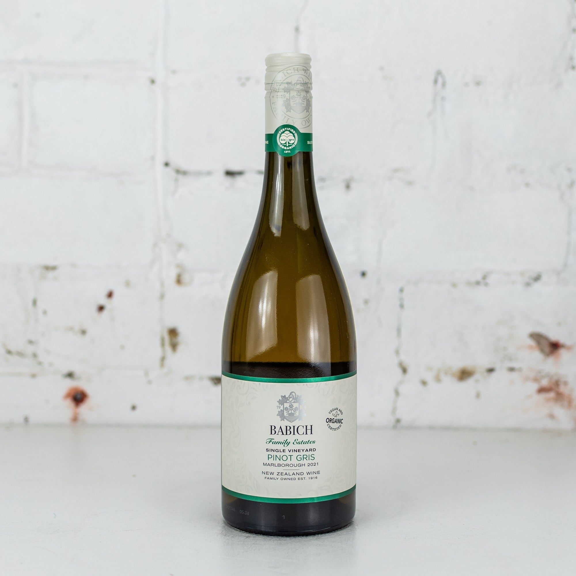 Babich - Organic Marlborough Pinot Gris 750ml