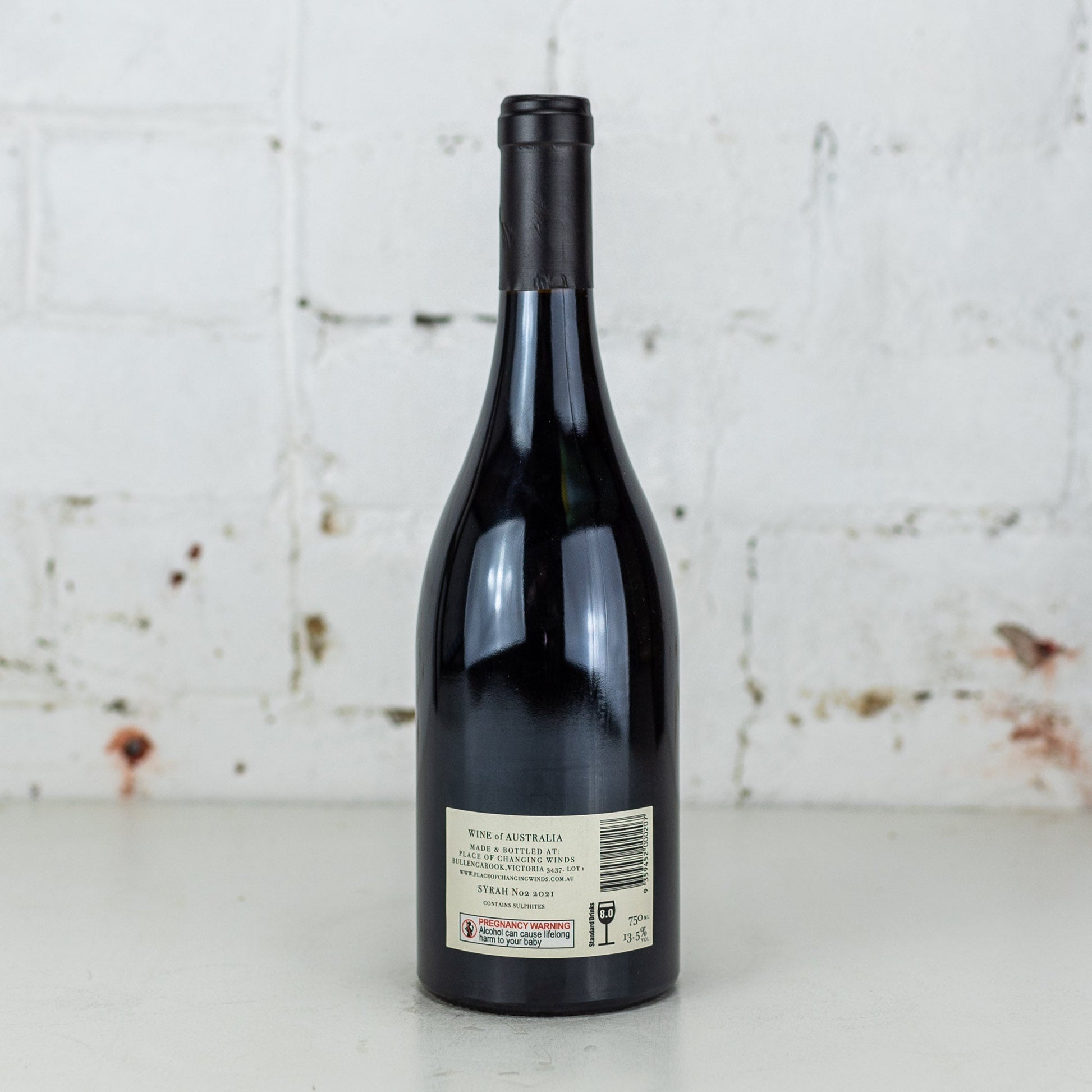 Place of Changing Winds - Syrah No2 2021 750ml