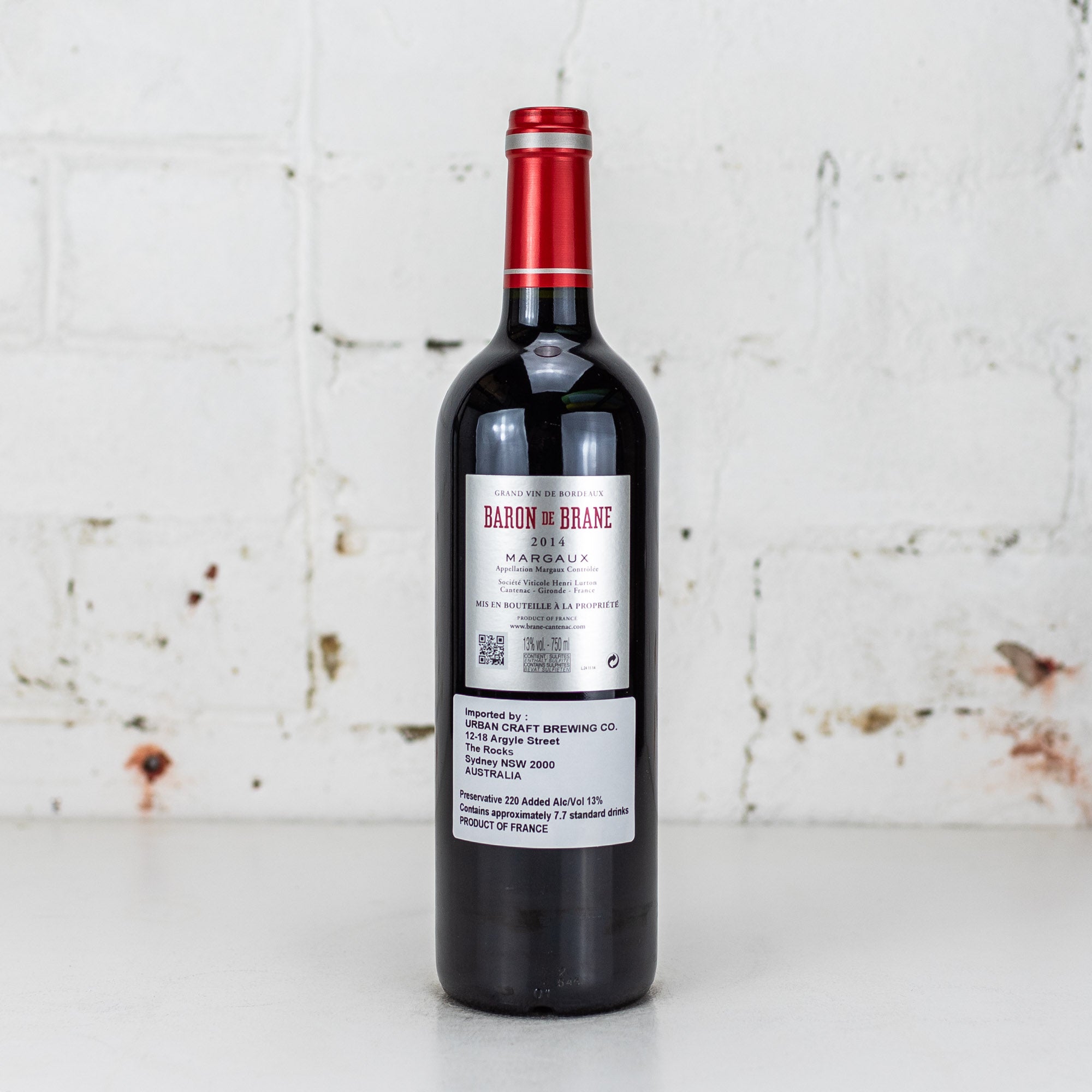 Brane Cantenac - Baron De Brane Margaux 2014 750ml