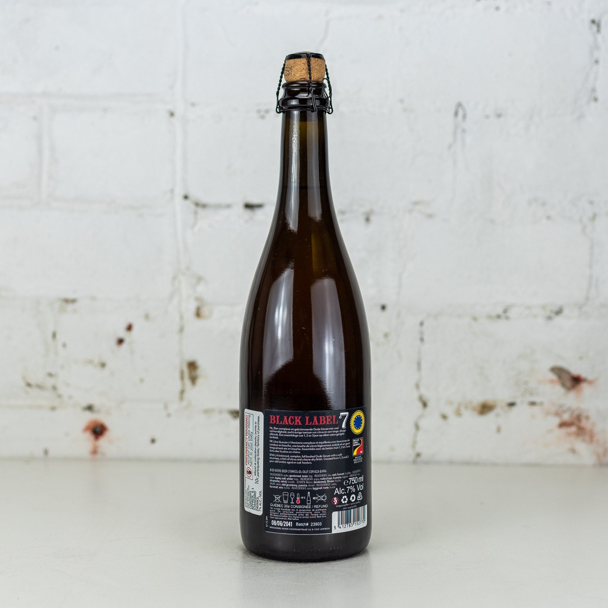 Boon - Oude Geuze Boon Black Label Edition No 7 750ml