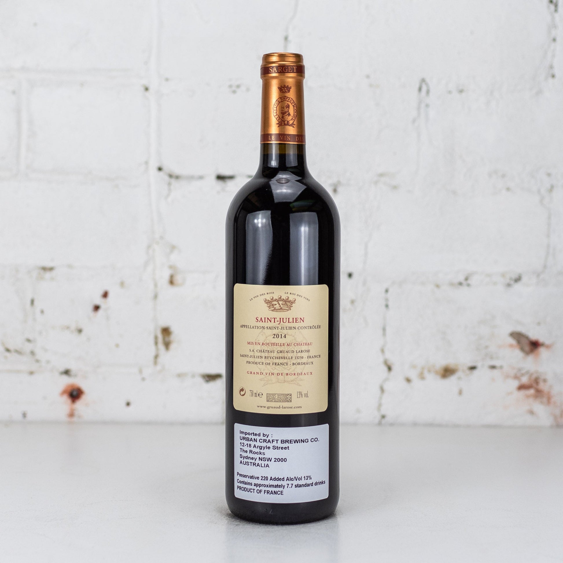 Sarget de Gruaud Larose - Saint Julien 2014 750ml