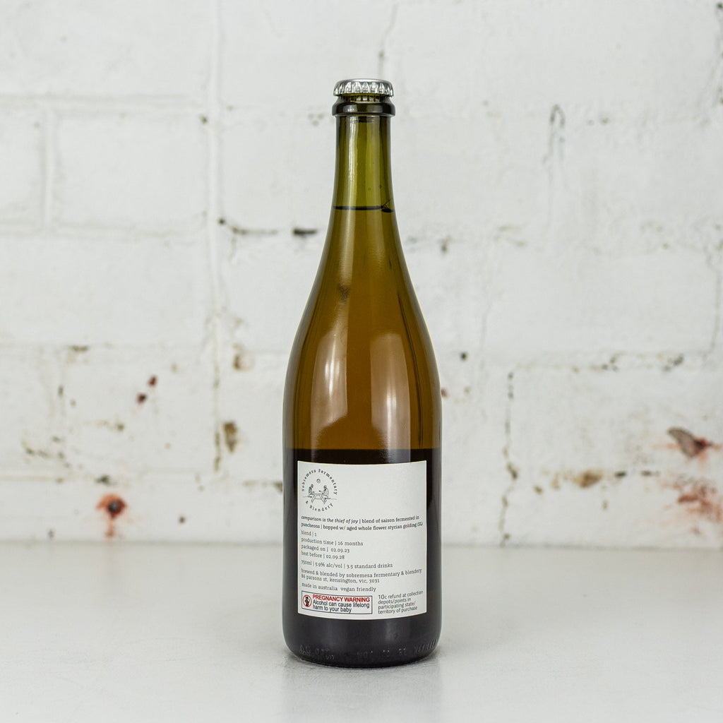 Sobremesa - Comparison Is The Thief Of Joy Mixed Culture Saison 750ml