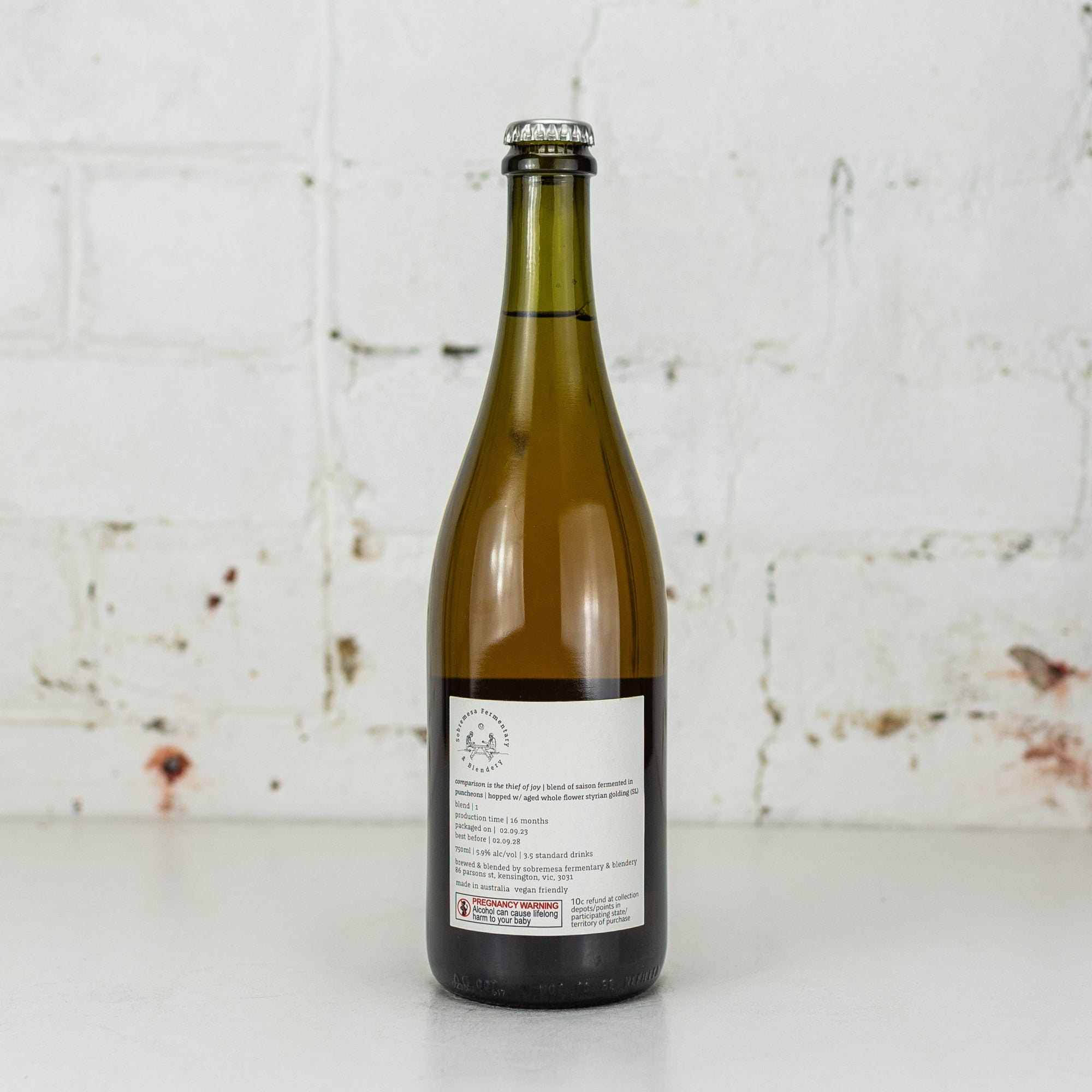 Sobremesa - Comparison Is The Thief Of Joy Mixed Culture Saison 750ml