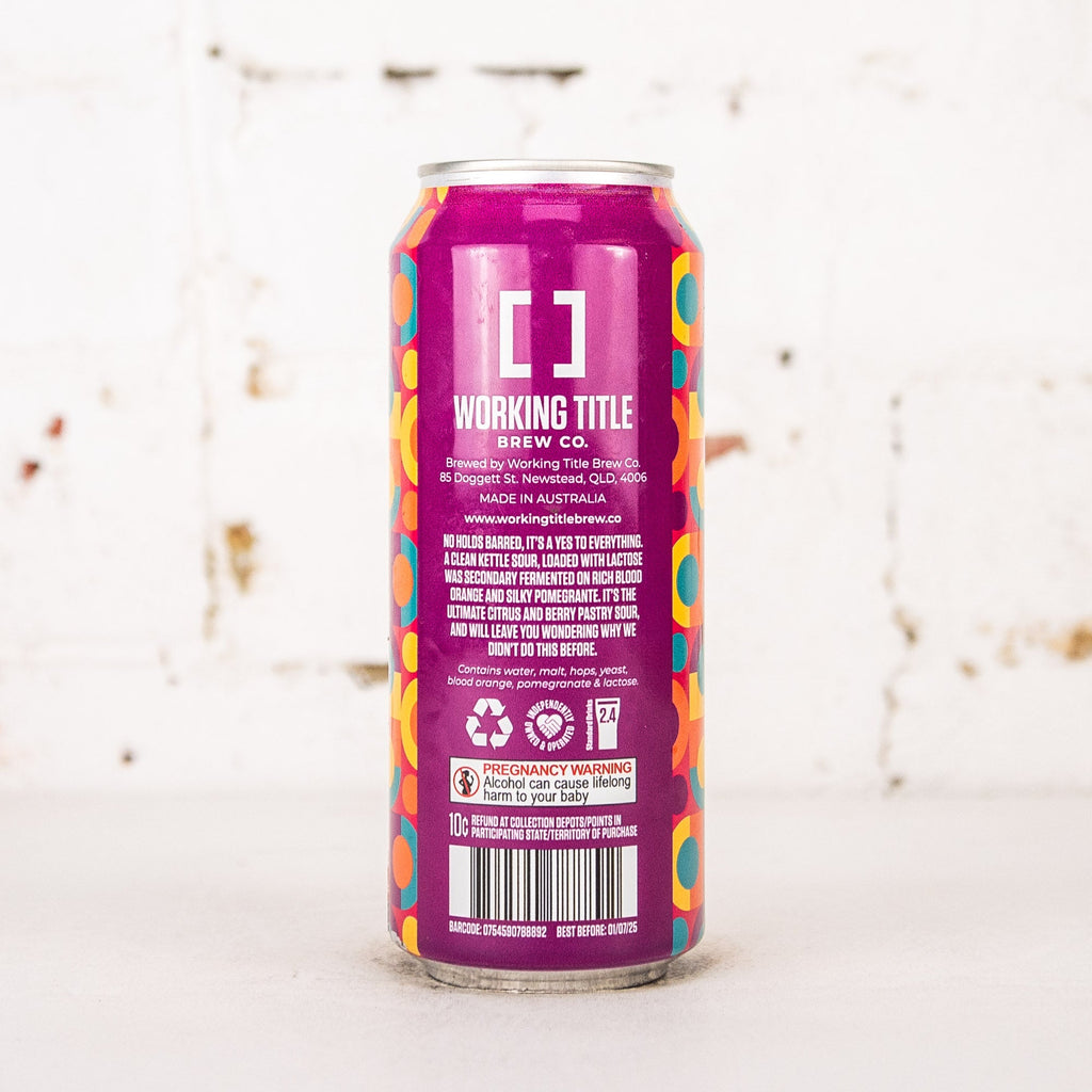 Working Title - Yes Day Blood Orange & Pomegranate Pastry Sour