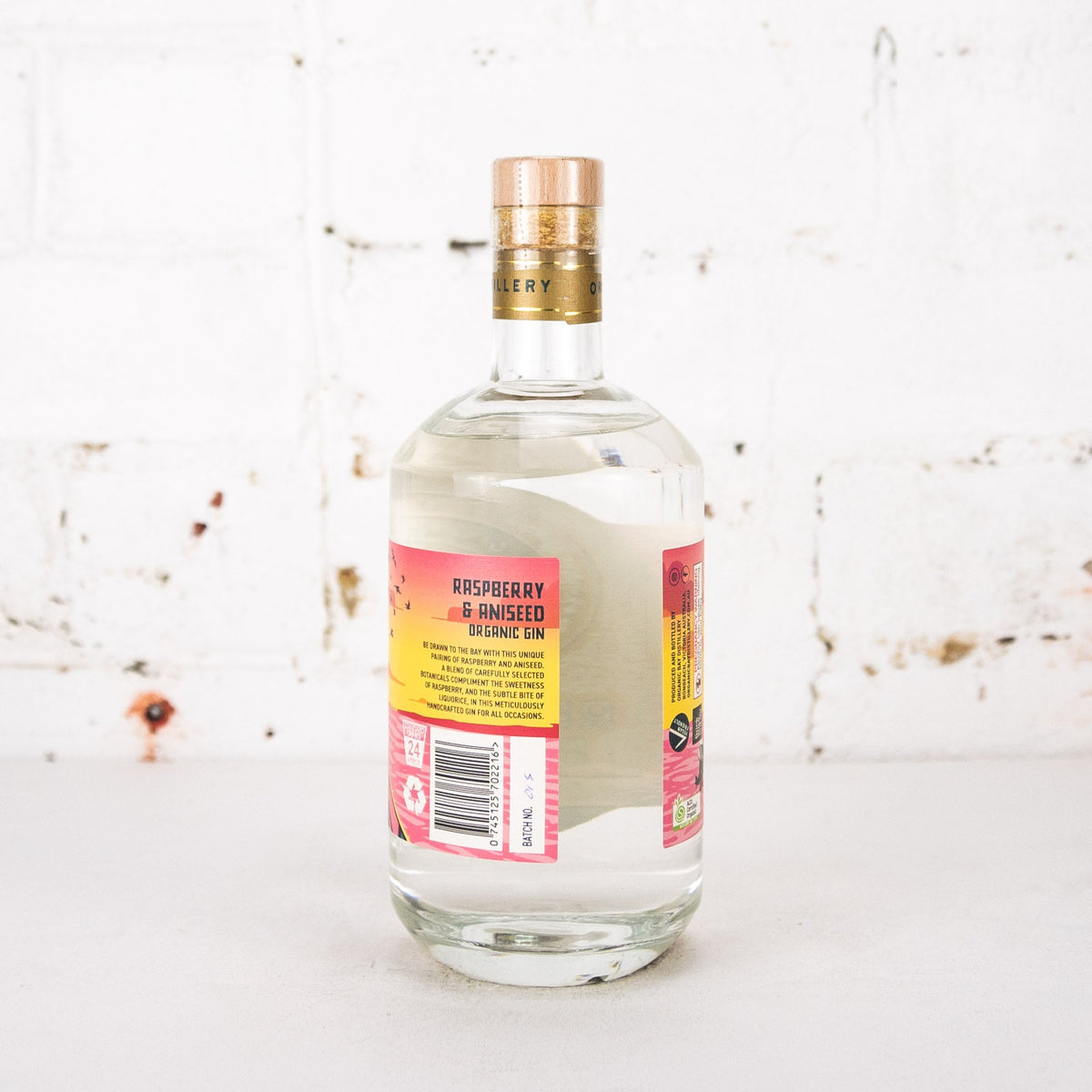 Organic Bay Distillery - Raspberry & Aniseed Gin 750ml