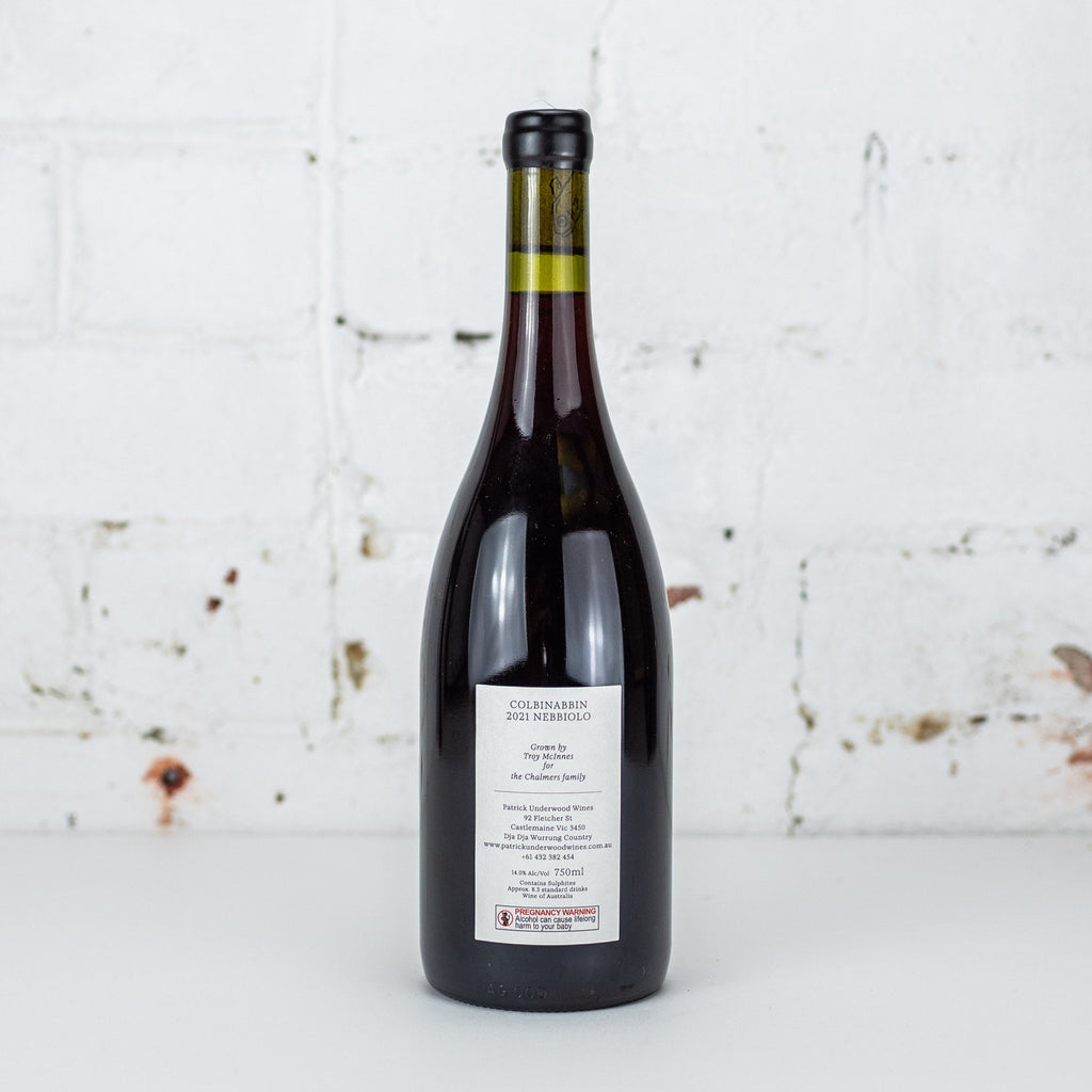 Patrick Underwood - Chalmers Vineyard Colbinabbin Nebbiolo 2021 750ml