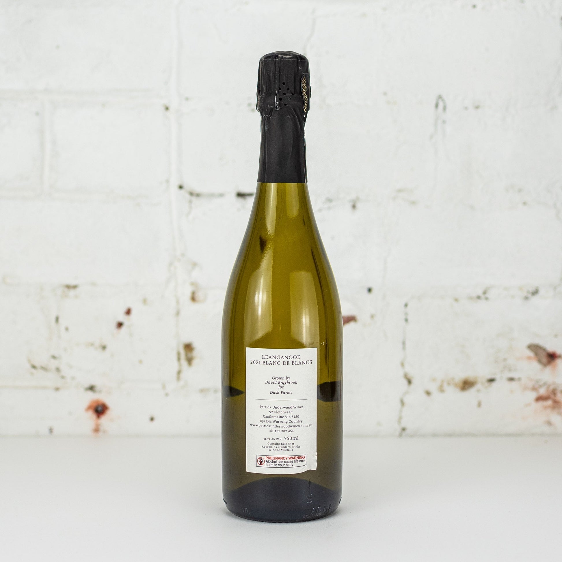 Patrick Underwood - Dash Farms Leanganook Blanc de Blanc 2021 750ml