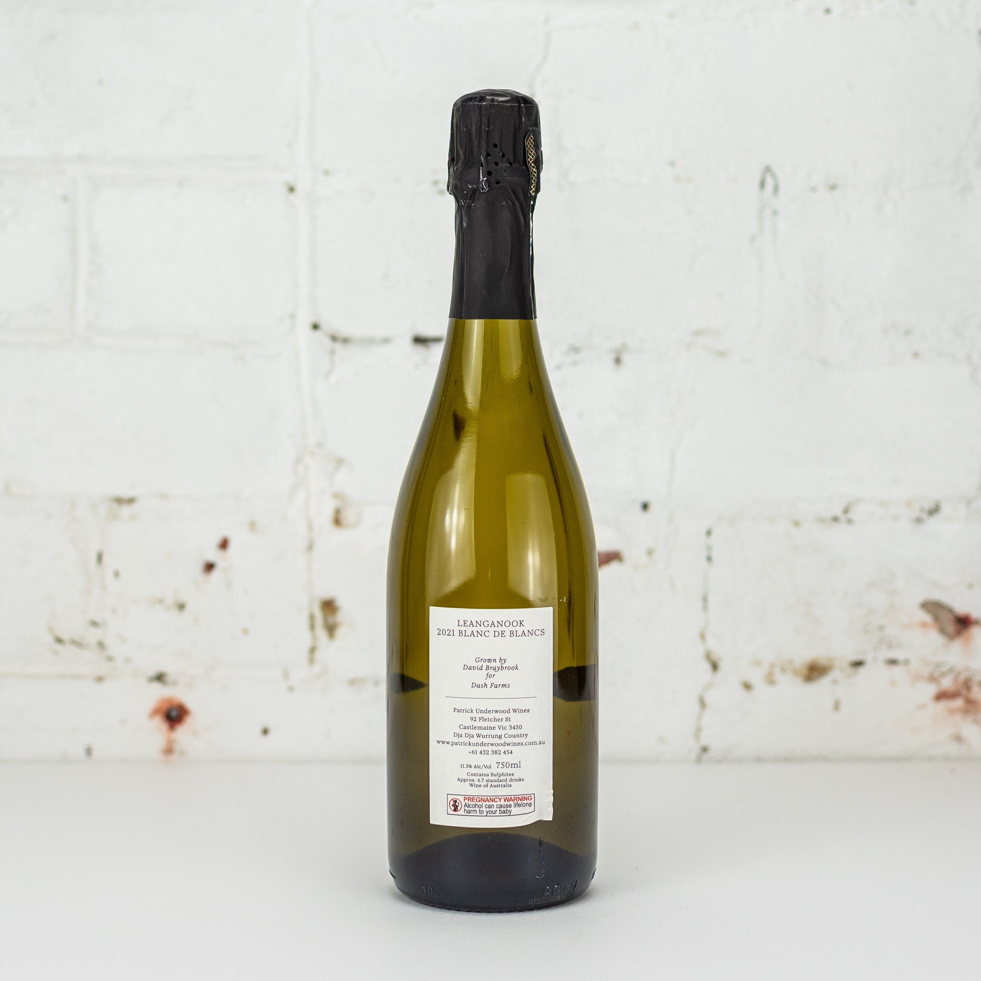 Patrick Underwood - Dash Farms Leanganook Blanc de Blanc 2021 750ml
