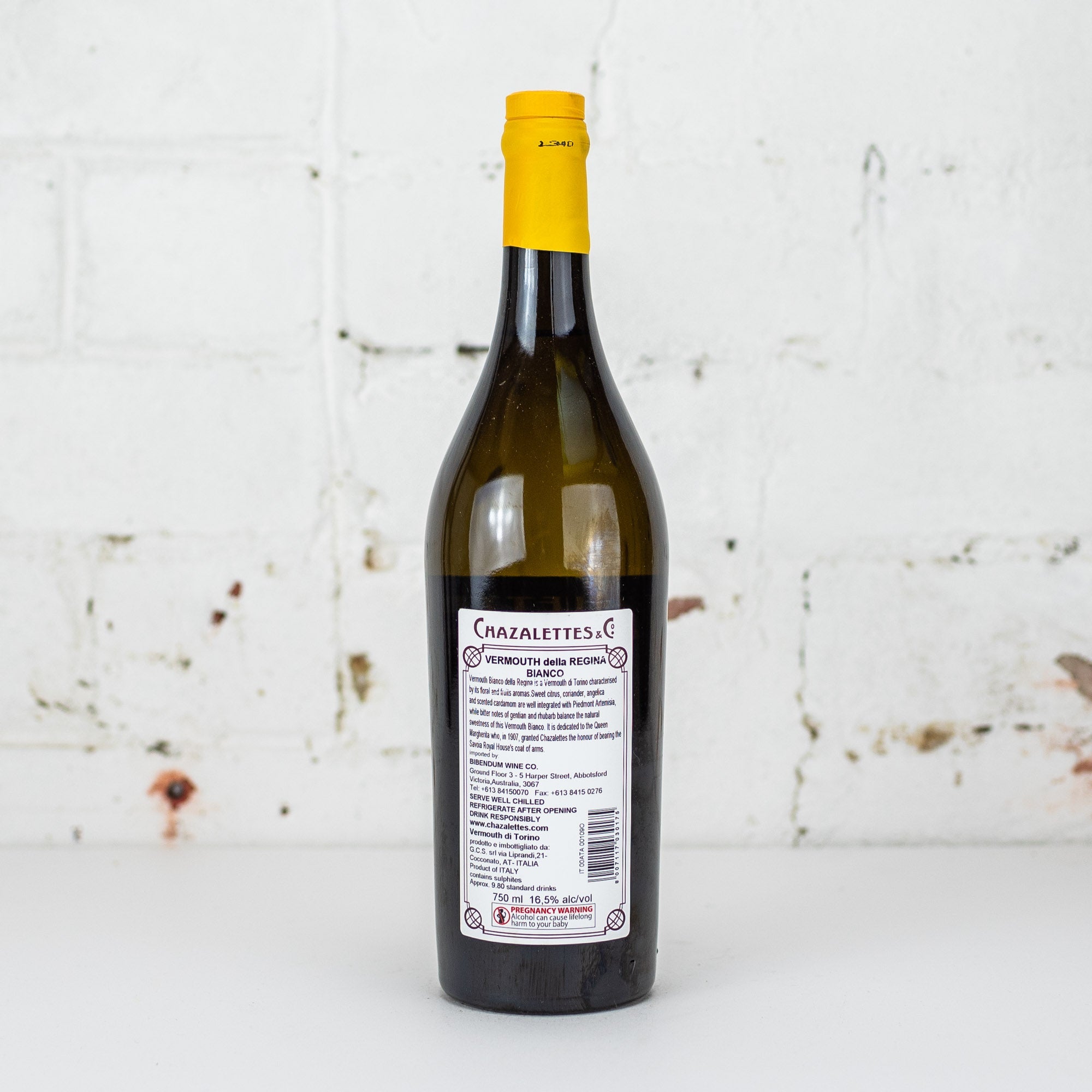 Chazalettes & Co - Vermouth di Torino Bianco della Regina 750ml